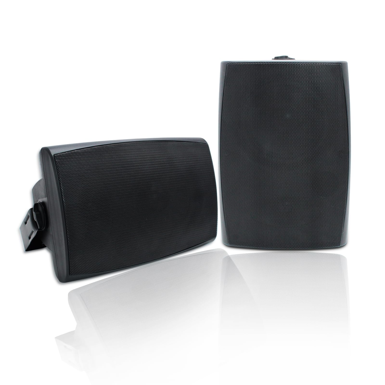 Herdio 400W 6.5 Inch Passive Outdoor Speakers Wired Waterproof,2 Way Wall Mounted Speakers With Powerful Bass For Patio Home Ind