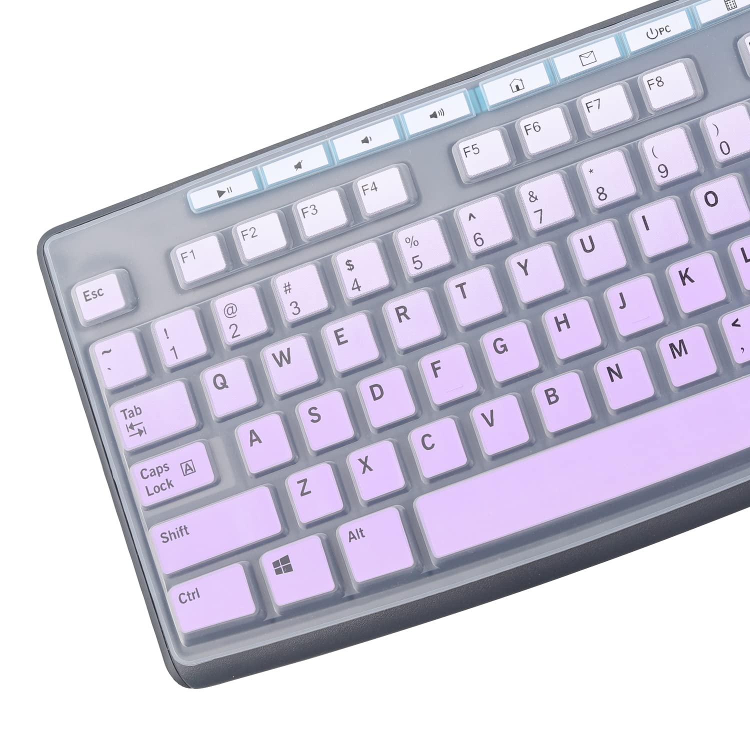 Keyboard Cover Skin Protector Fit Logitech Mk295 Mk275 Mk270 Wireless Keyboard, Logitech K200 K260 K270 Mk200 Mk260 Keyboard (No