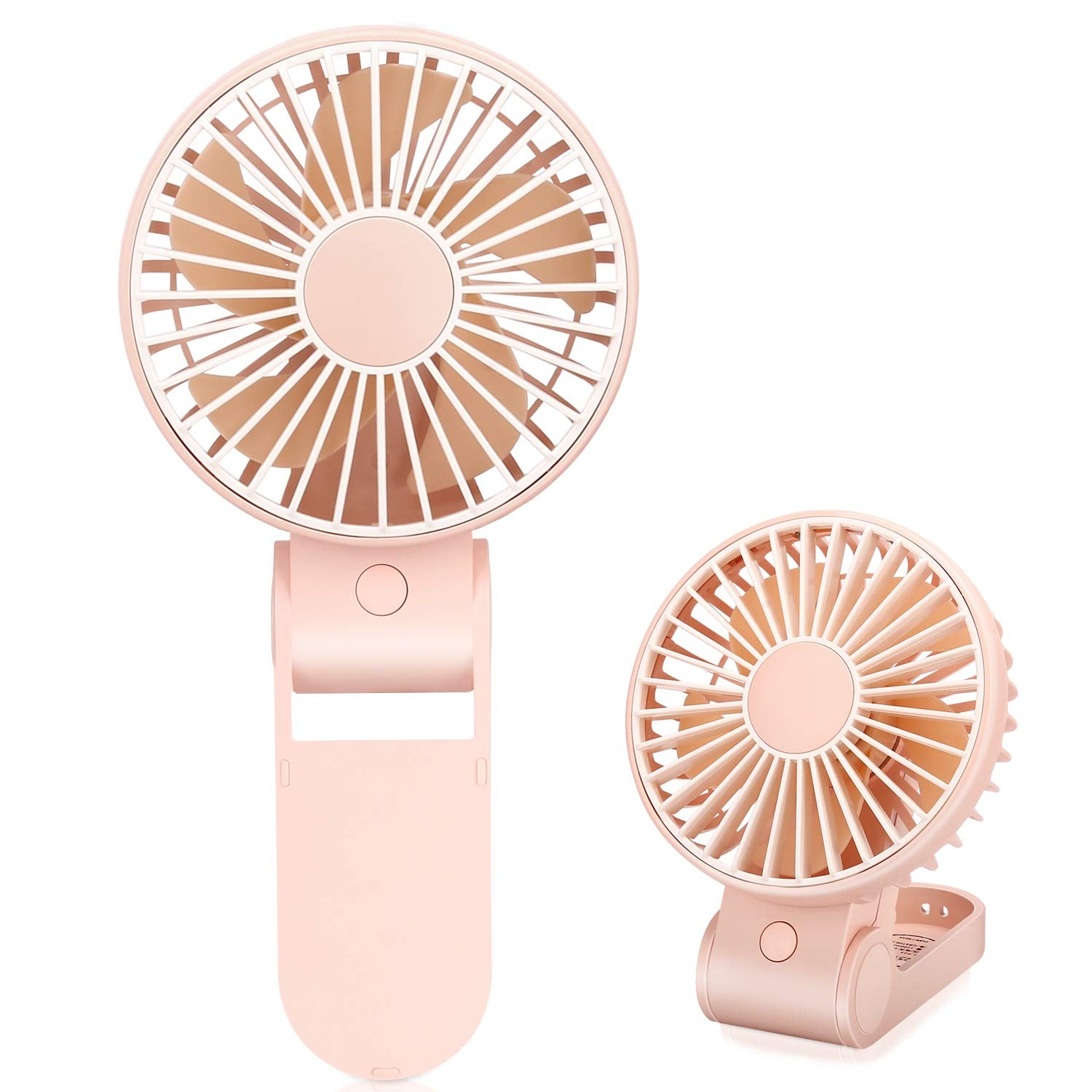 Tripole Mini Handheld Fan Usb Portable Fans Rechargeable Battery Operated Foldable Desk Fan 3 Speed Hanging Personal Fan For Hom