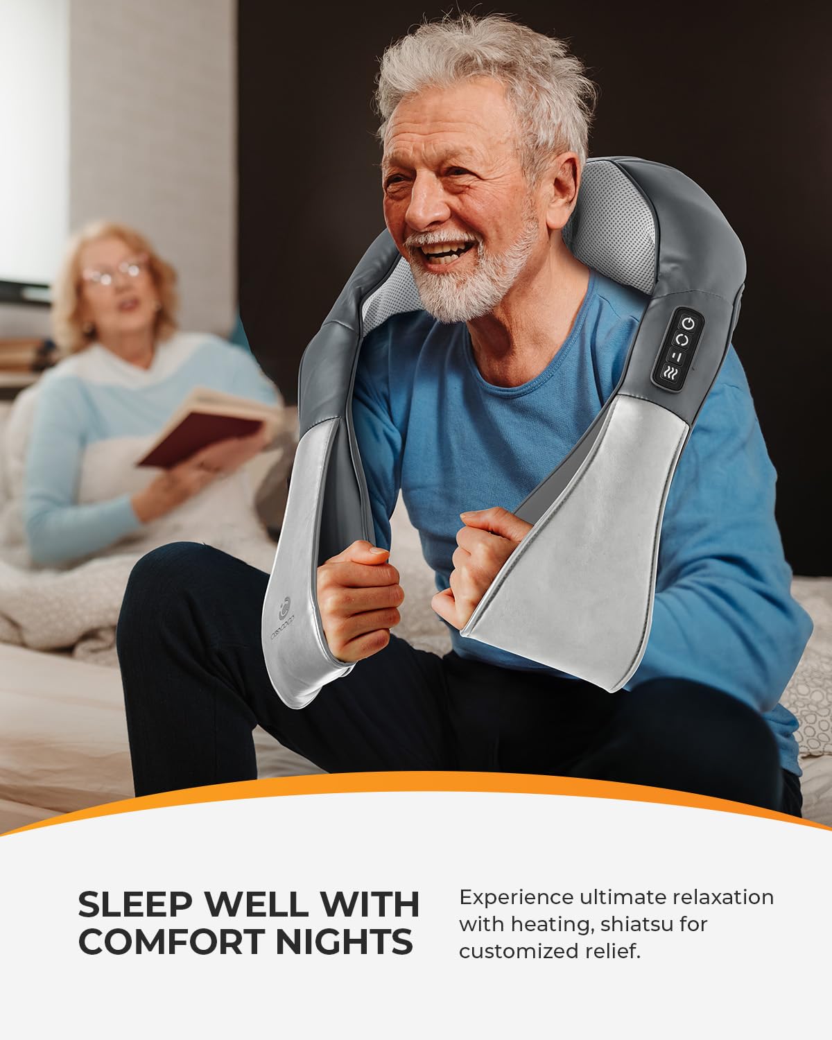 Coococo Shiatsu Neck And Back Massager, Valentines Day Gifts For Him Her, 8 Massage Nodes 3D Neck & Shoulder Massager For Deep T