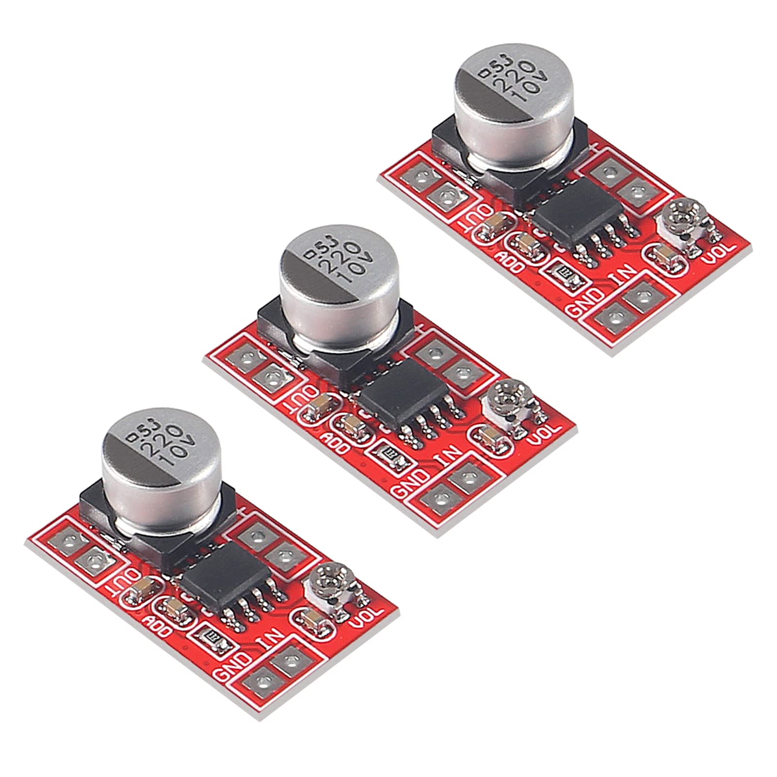 Dweii Dc 5V 12V Micro Electret Amplifier Mic Condenser Mini Microphone Amplifier Board 3Pcs