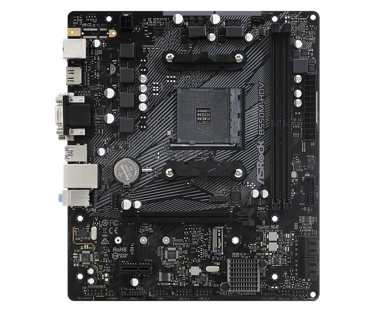 Asrock B550M-Hdv Supports 3Rd Gen Amd Am4 Ryzen / Future Amd Ryzen Processors Motherboard