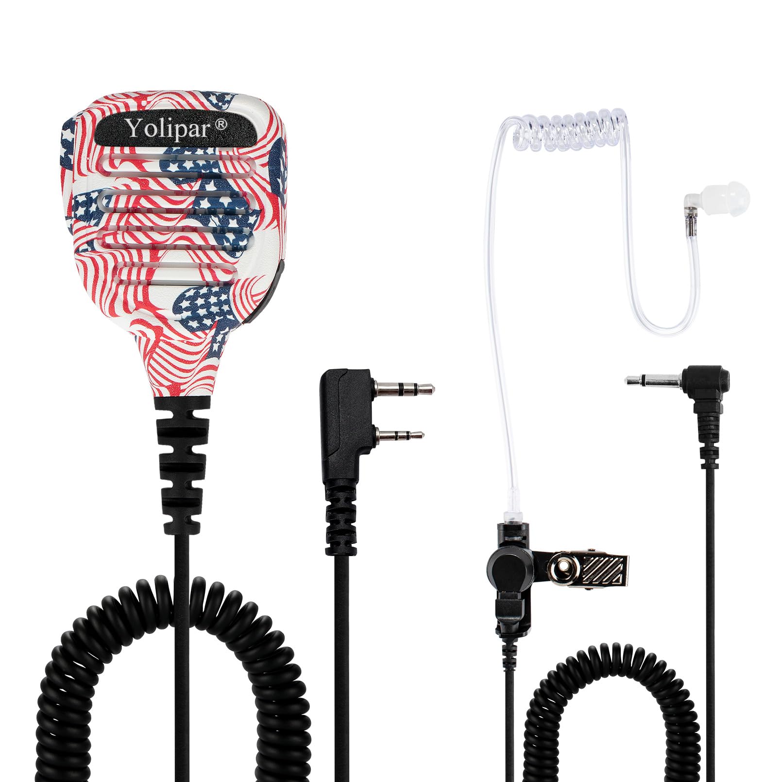 Yolipar Radio Shoulder Speaker Mic Handheld Microphone With 3.5Mm Audio Jack Compatible With Bf F8Hp Bf F9 Uv 82 Uv 82Hp Uv 82C