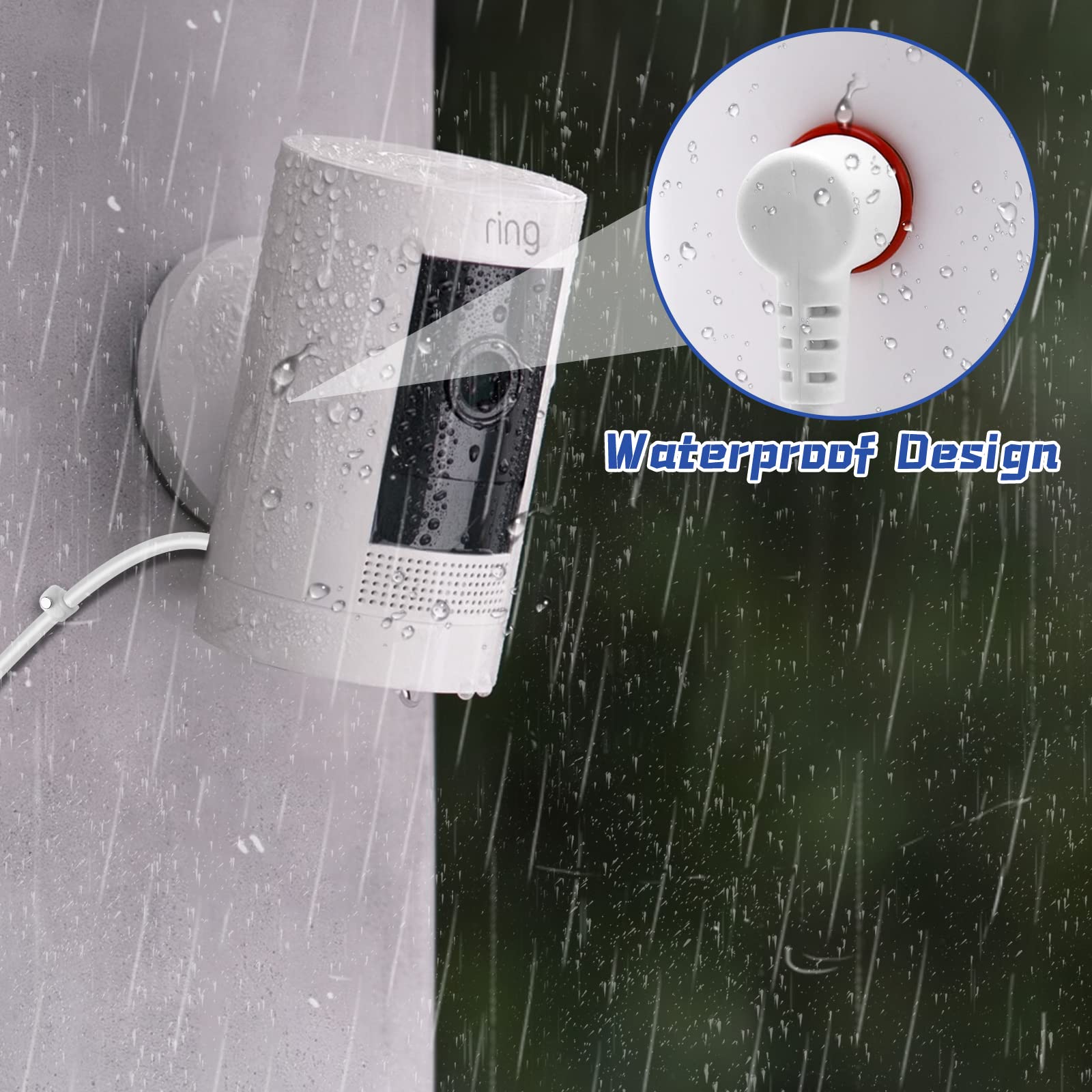 Kakajuelo Camera Power Cord, Compatible With Ring Stick Up Cam 2Nd/3Rd Gen Battery/Plug In, Ring Spotlight Cam Battery/Plug In,