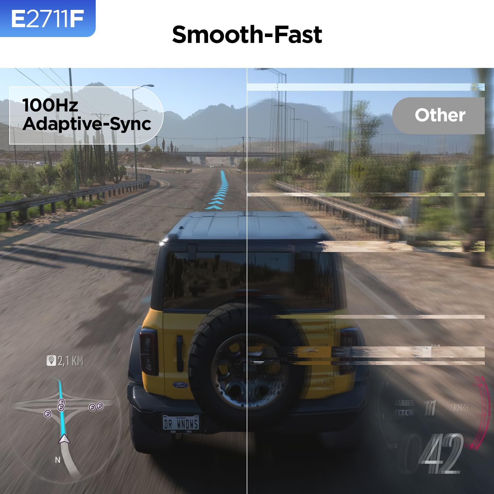 Koorui 27 Inch Monitor, Full Hd 1080P 100Hz Computer Monitor, Ips Display, Hdmi, Vga, 4Ms Response Time, 100 X 100 Mm Vesa Mount