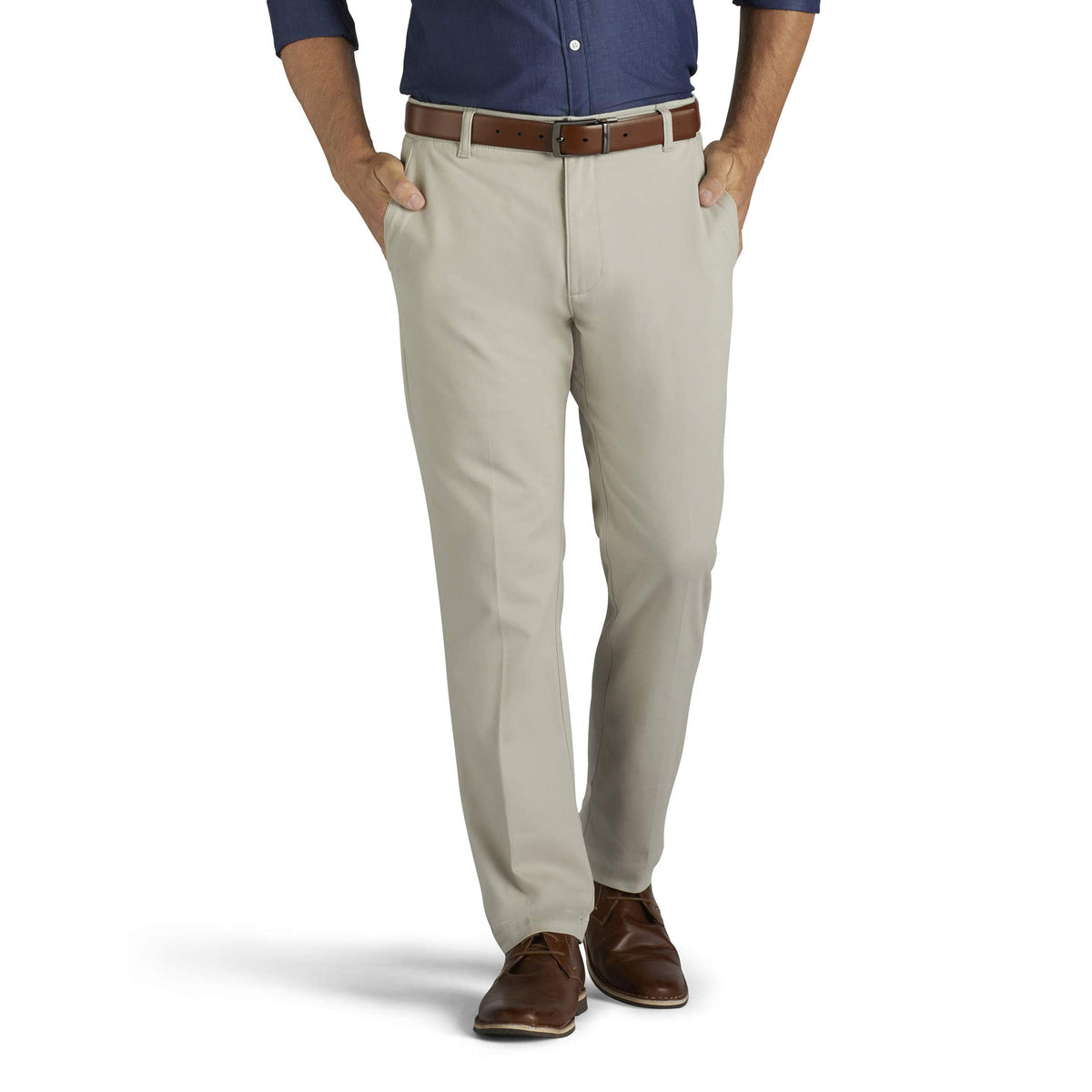Lee Mens Performance Series Extreme Comfort Relaxed Pant, Dove, 40W X 34L