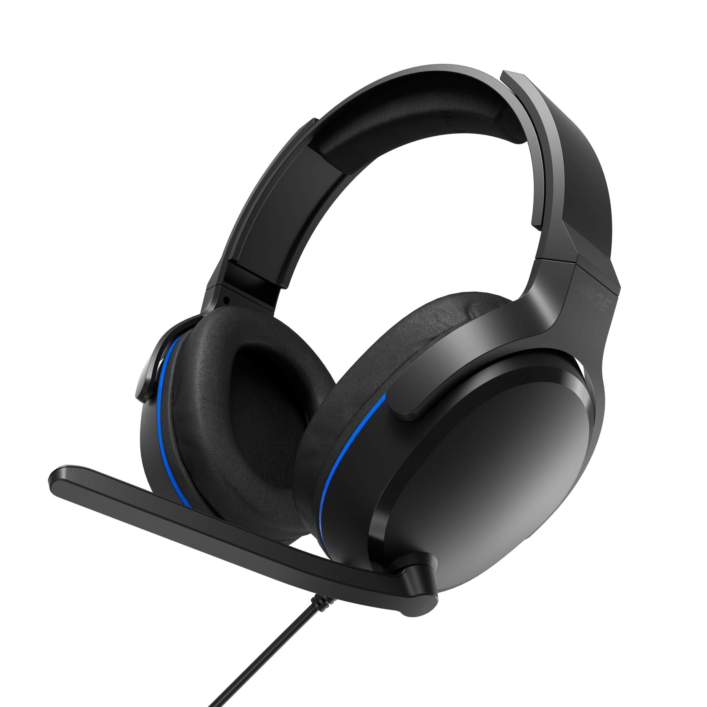 Wage Universal Wired Gaming Headset   Black/Blue (Wmany N116)