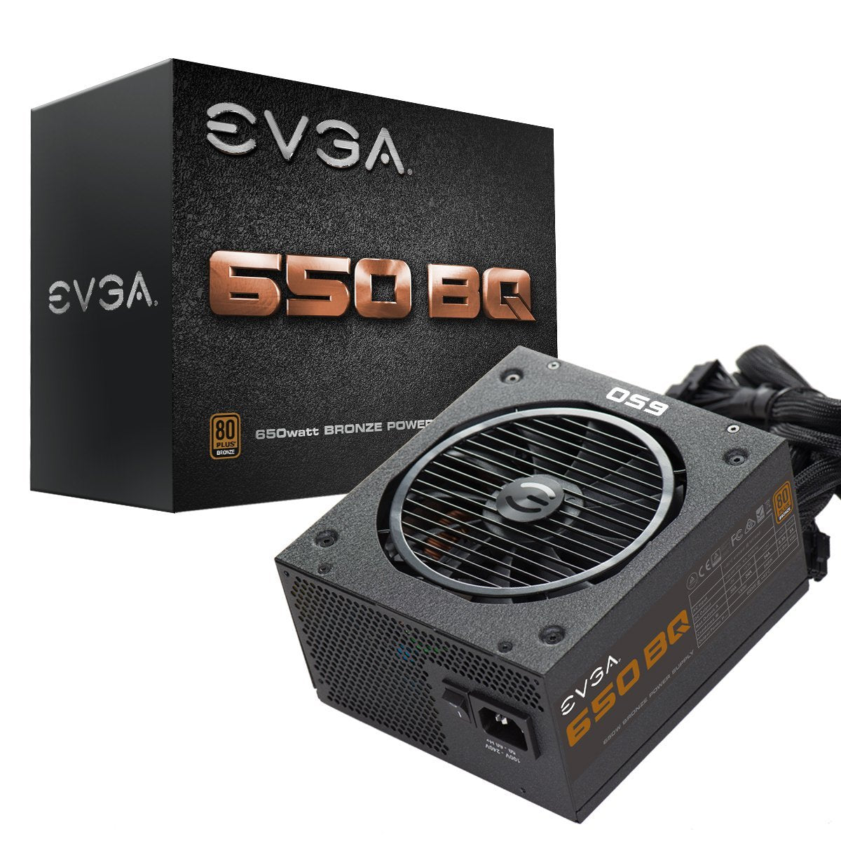Evga 650 Bq, 80+ Bronze 650W, Semi Modular, 5 Year Warranty, Includes Free Power On Self Tester, Power Supply 110 Bq 0650 V1