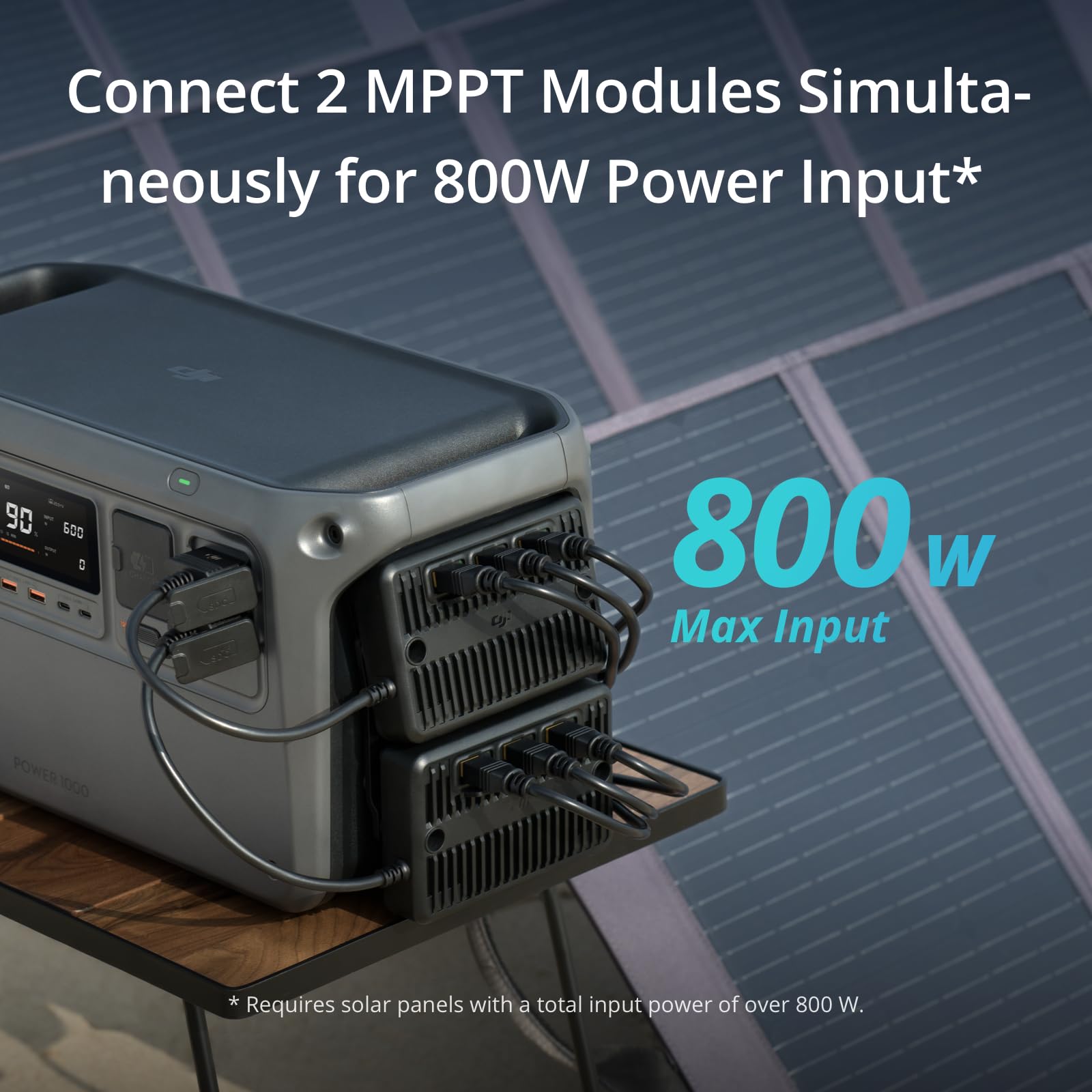 Dji Power 1000 Portable Power Station, 1024Wh Generator With 3X 100W Solar Panels, Lfp Cell, 70-Min Fast Charging, 2200W Stable