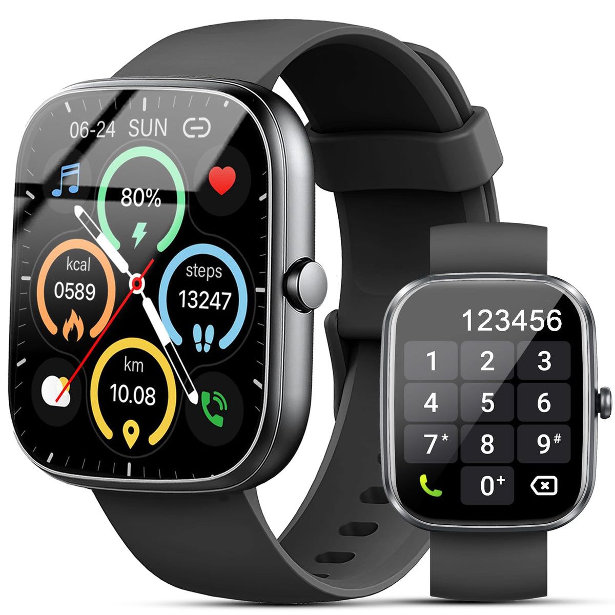 Kuizil Smart Watch For Men Women, 1.91 '' Smartwatch (Answer/Make Call), Fitness Tracker With 100+ Sport Modes, Ip68 Waterproof,