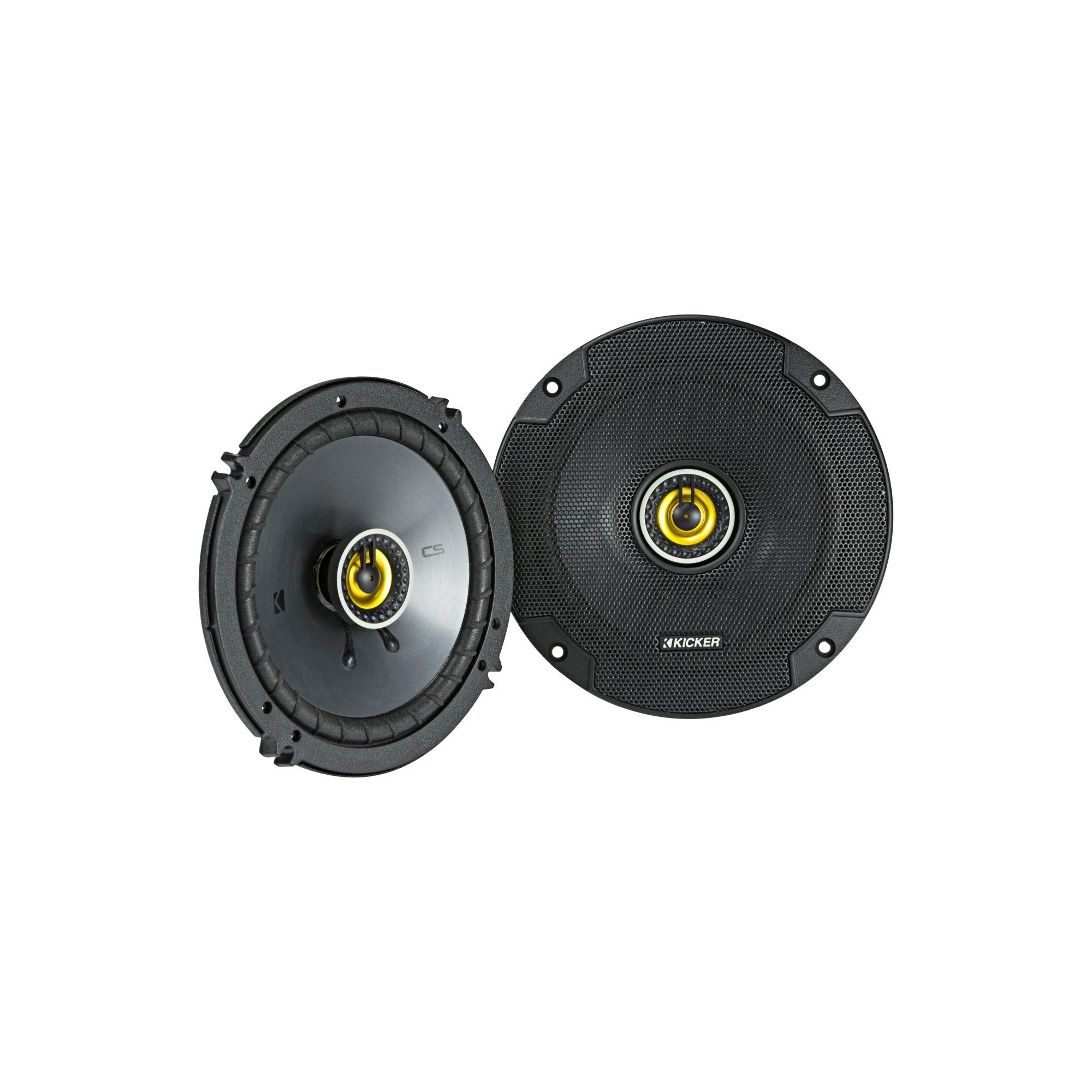 Kicker 46Csc654 Cs Series Csc65 6.5 Inch (160Mm) Coaxial Speakers, 4 Ohm (Pair)