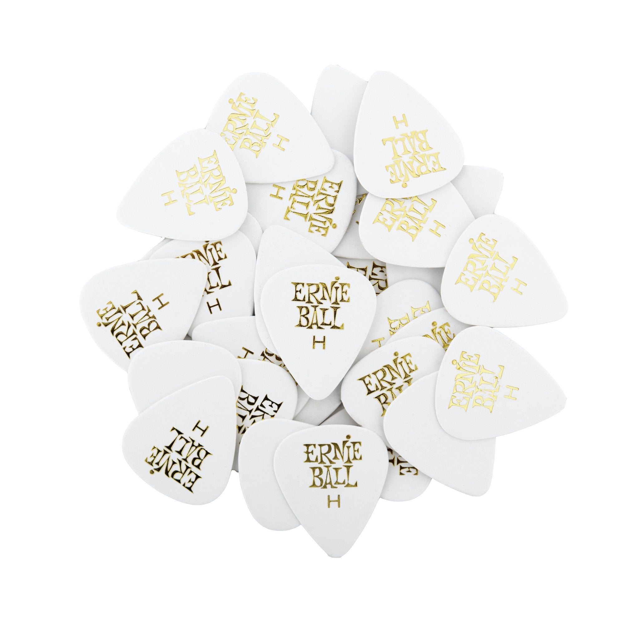 Ernie Ball Guitar Picks, Heavy, White, 144 Pack (P09121)