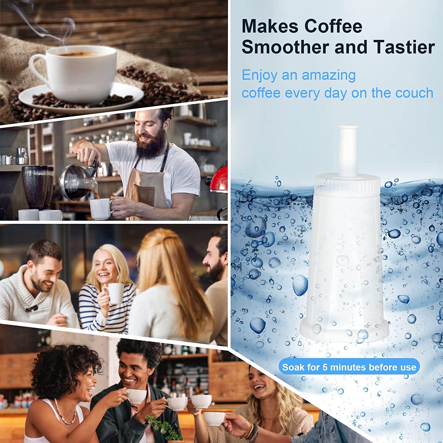 Coffee Water Filter Compatible With Breville Bes880 Barista Touch, Bes990 Oracle Touch Bes980 Oracle & Bambino Claroswiss Sage E