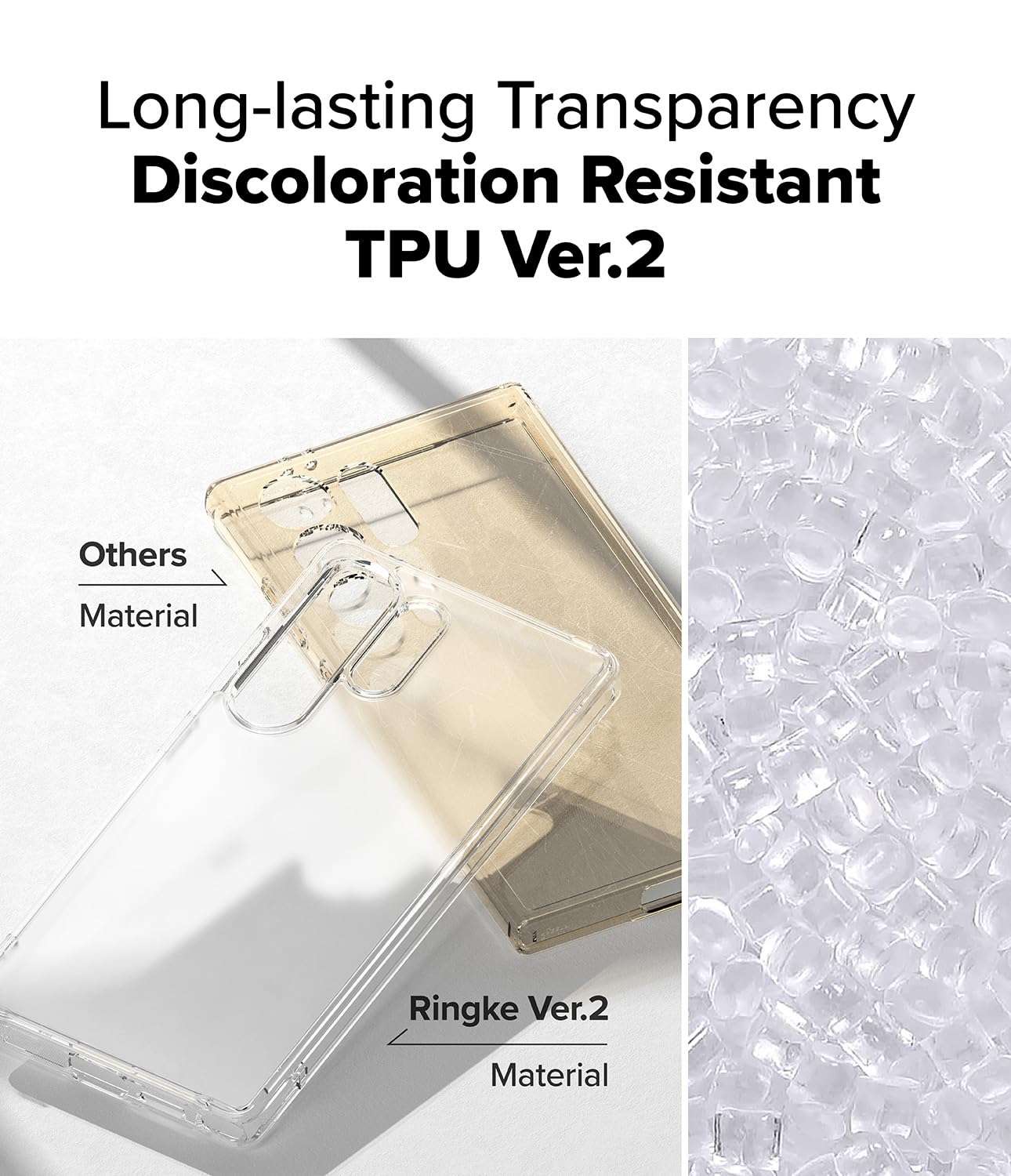 Ringke Fusion [Oil & Dirt Resistant] Compatible With Samsung Galaxy S25 Ultra Case, Anti-Fingerprint Technology Prevents Oily Sm