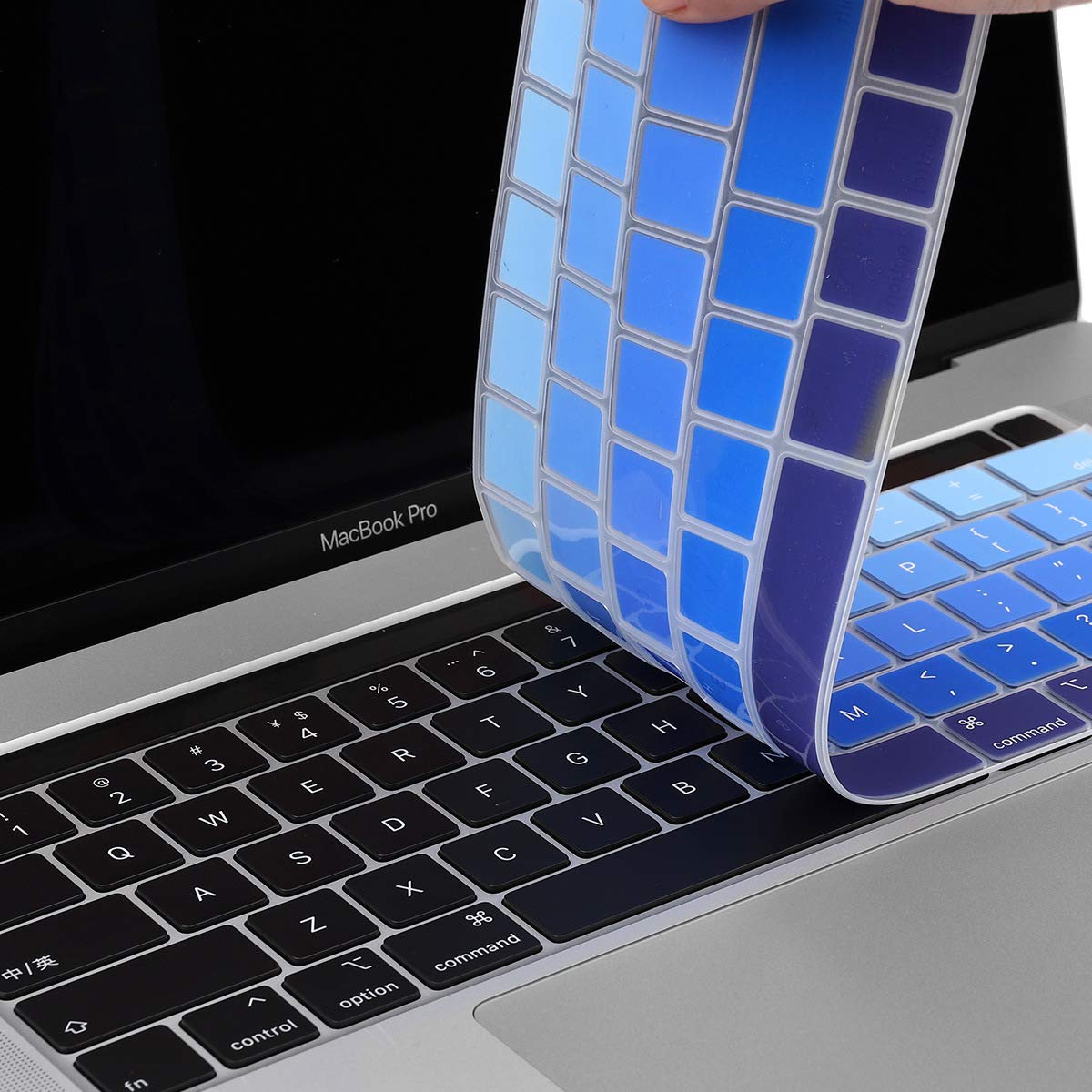 Batianda Ombre Color Waterproof Silicone Keyboard Cover Skin For New Macbook Pro 13 2022 2020 Release With Touch Bar A2338 M1 M2