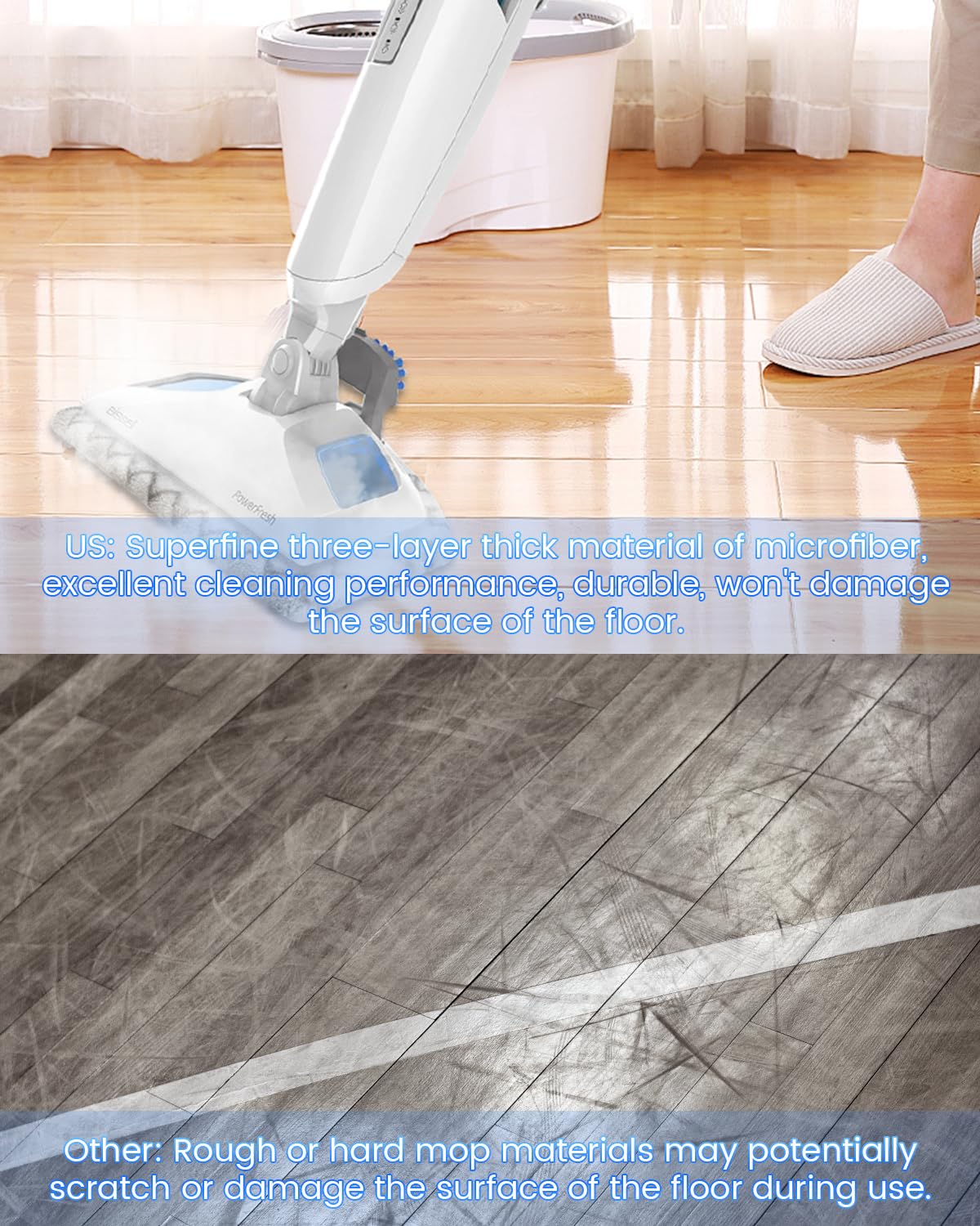 Dovcleing 8 Pack Steam Mop Replacement Pads For Bissell Powerfresh Steam Mop 1940 1440 1544 1806 2685A 2075 Series 1940A 19402 1