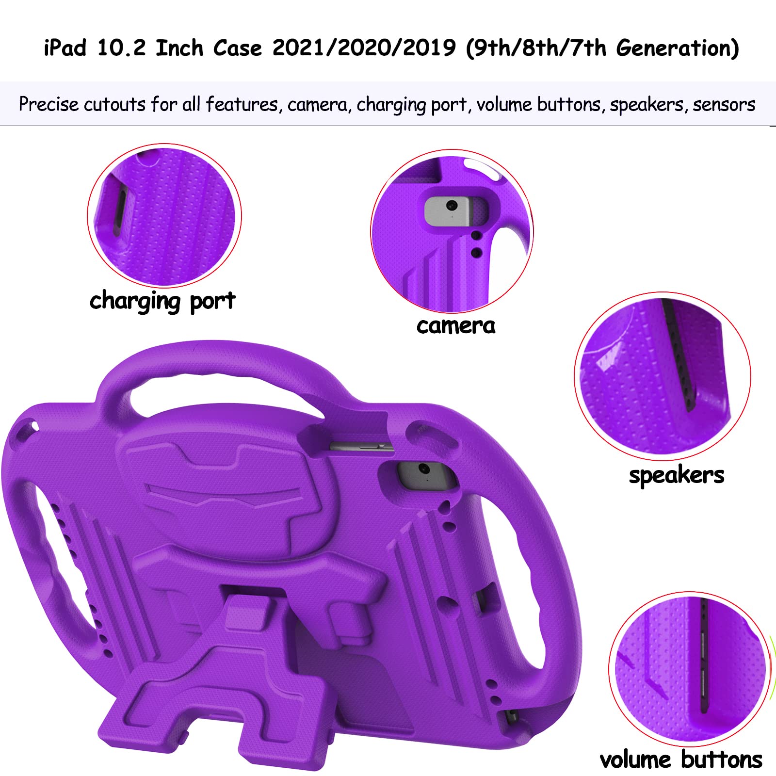 Ltrop New Ipad 9Th Generation,Ipad 8Th/7Th Generation Case For Kids,Sh ...