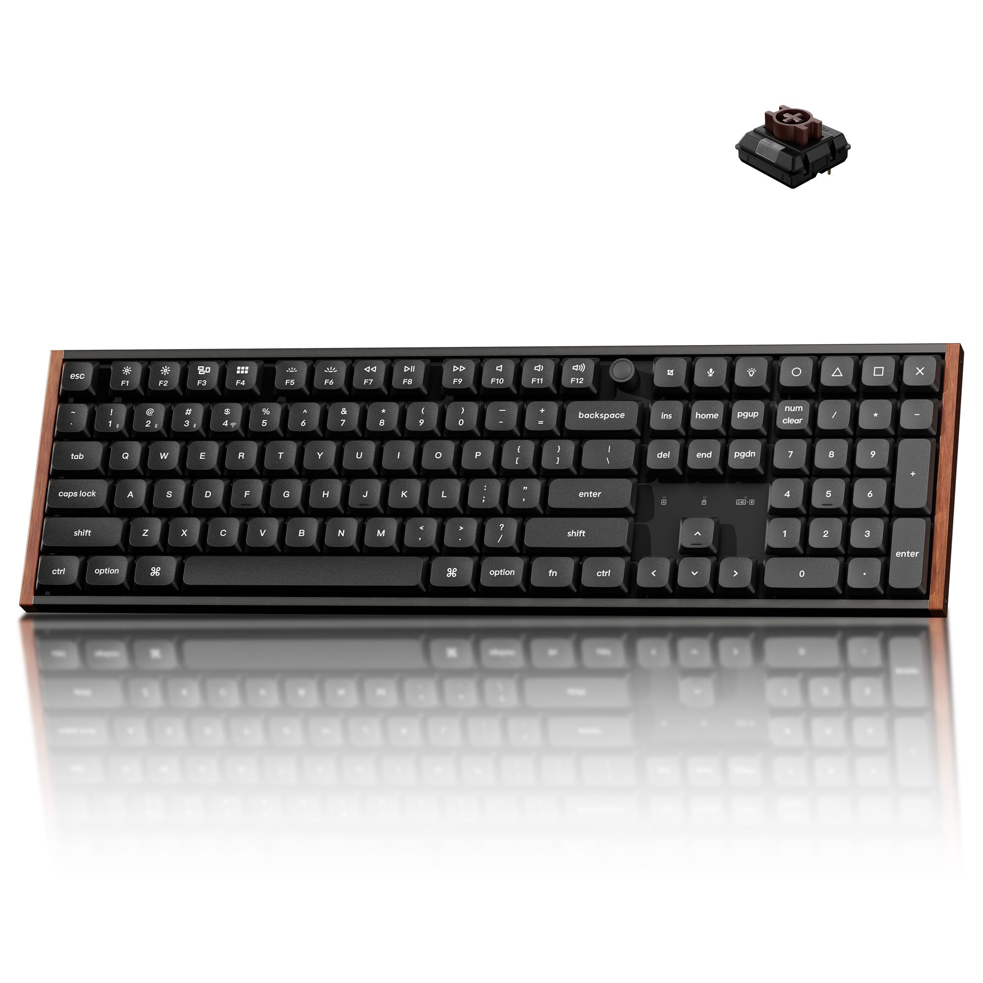 Keychron K5 Ultra 8K LowProfile Wireless Mechanical Keyboard, Black