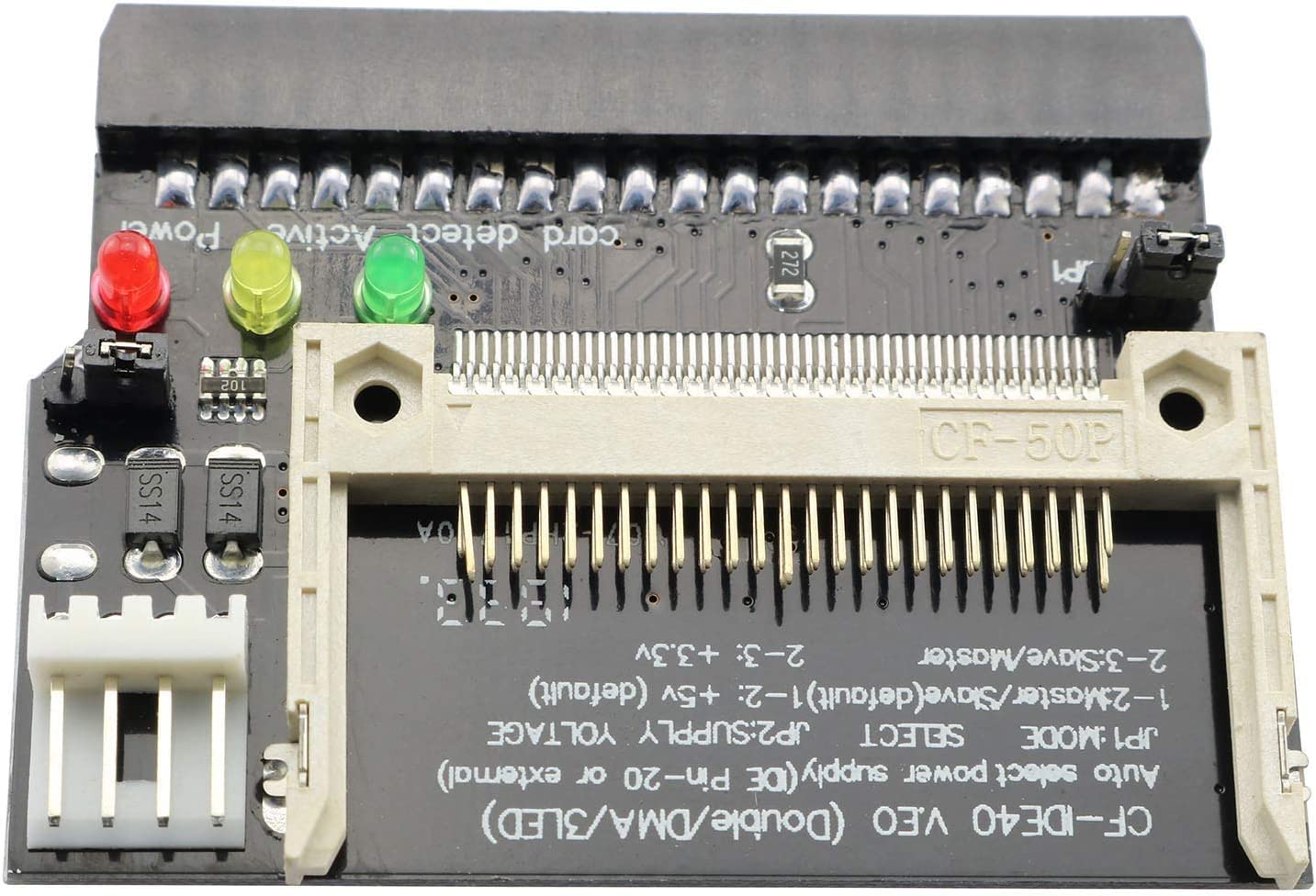 Taodan Cf To 40 Pin Ide Adapter Compact Flash Cf To Ide Bootable Converter