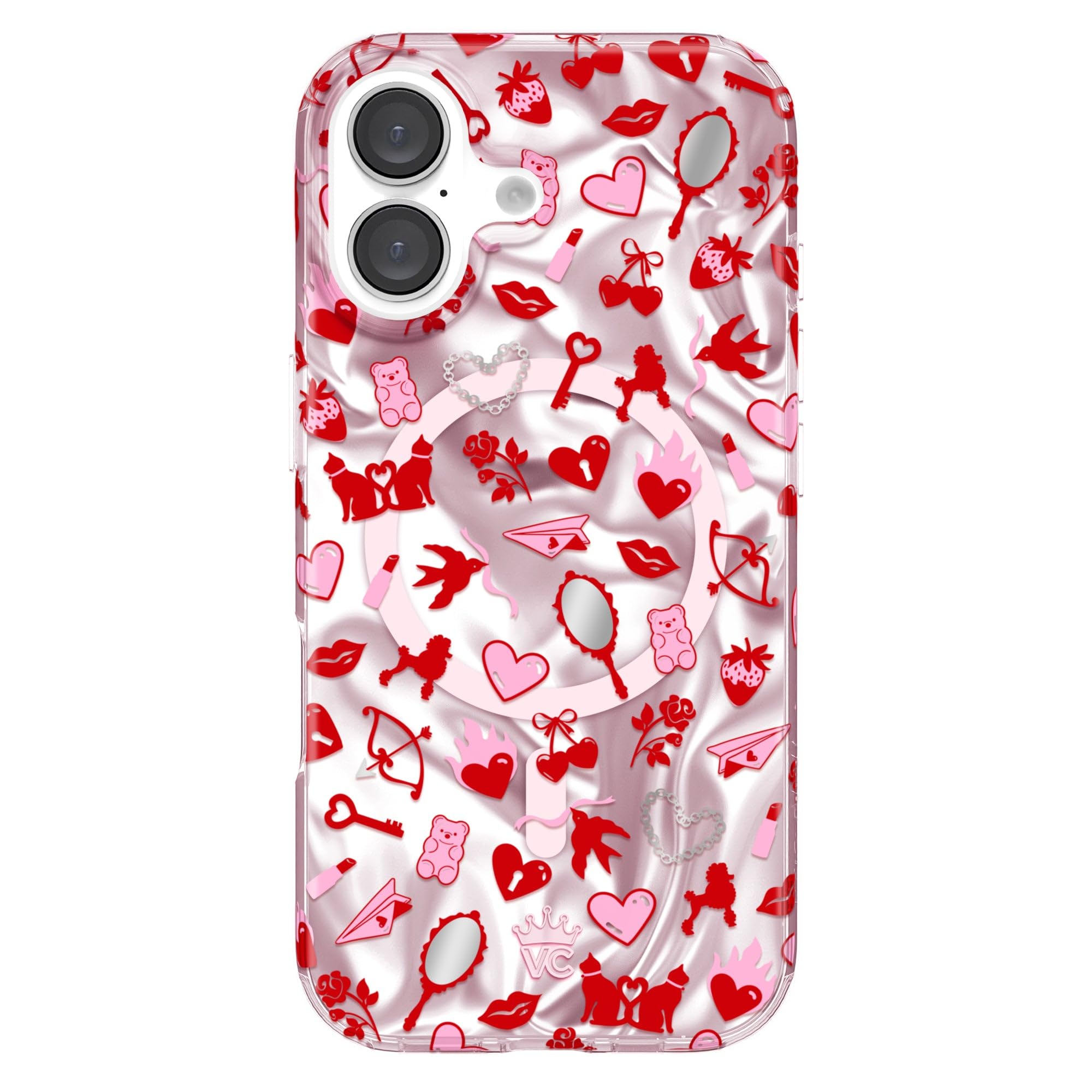 VELVET CAVIAR for iPhone 16 Case - Compatible with MagSafe [10ft Drop Tested] - Lover Girl Holo