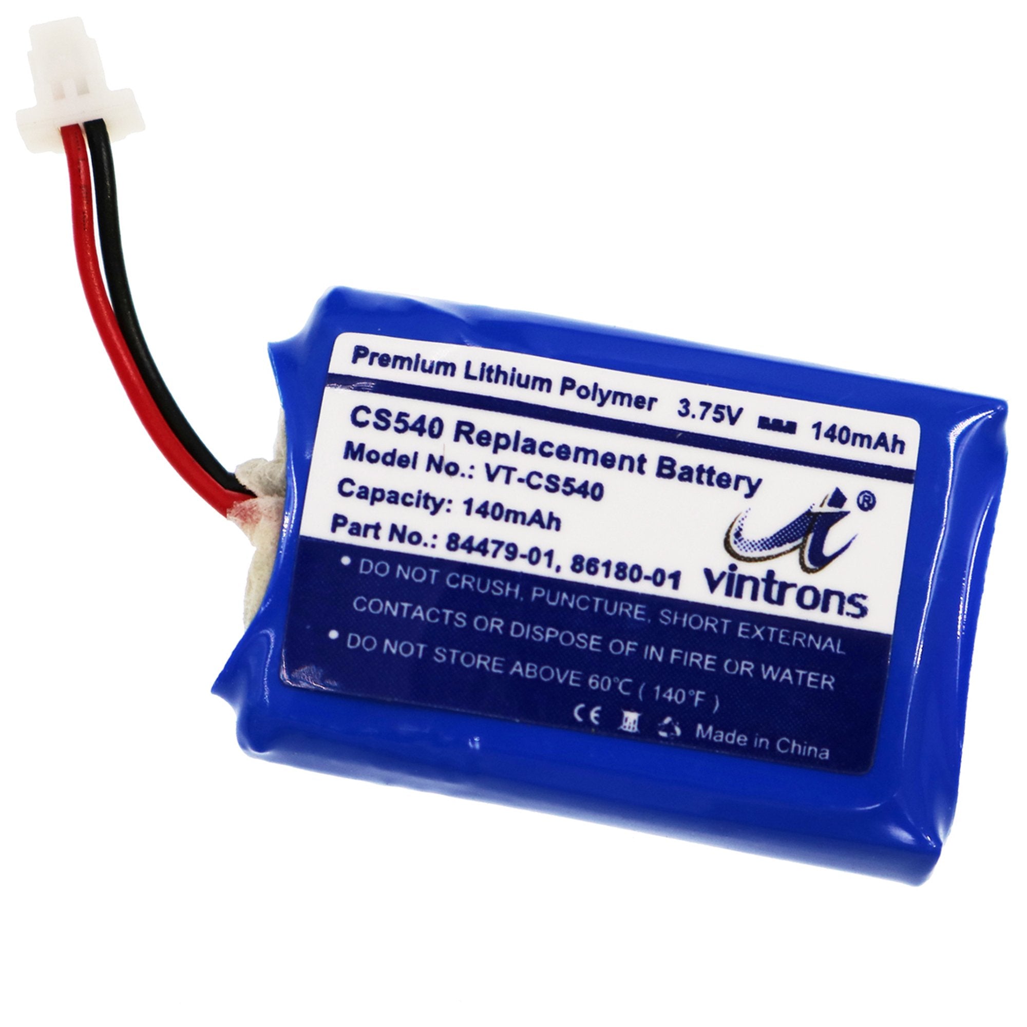 Cs540, C054 Battery Replacement, Vintrons 86180 01, 84479 01, Cs540 Battery For Plantronics Cs540, C054 Wireless Headset,