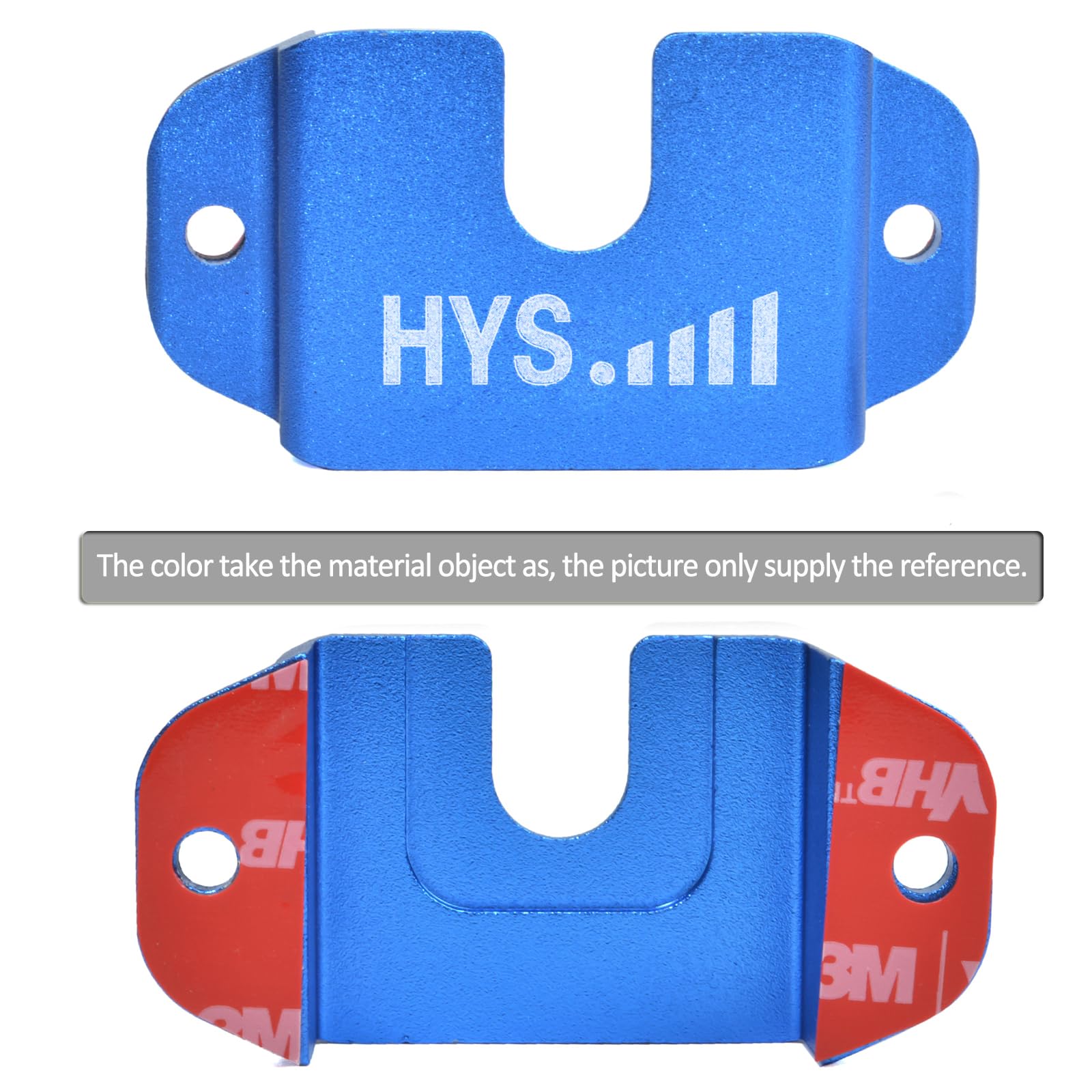 Hys Aluminium Alloy Holder Mount, Universal Ham Cb Radio Microphone Mic Hanger Single Side Radio Car Mount For Motorola Kenwood Uniden Cobra Midland Cb Base Handheld Radio/Speaker Mic (Blue 1Pc)