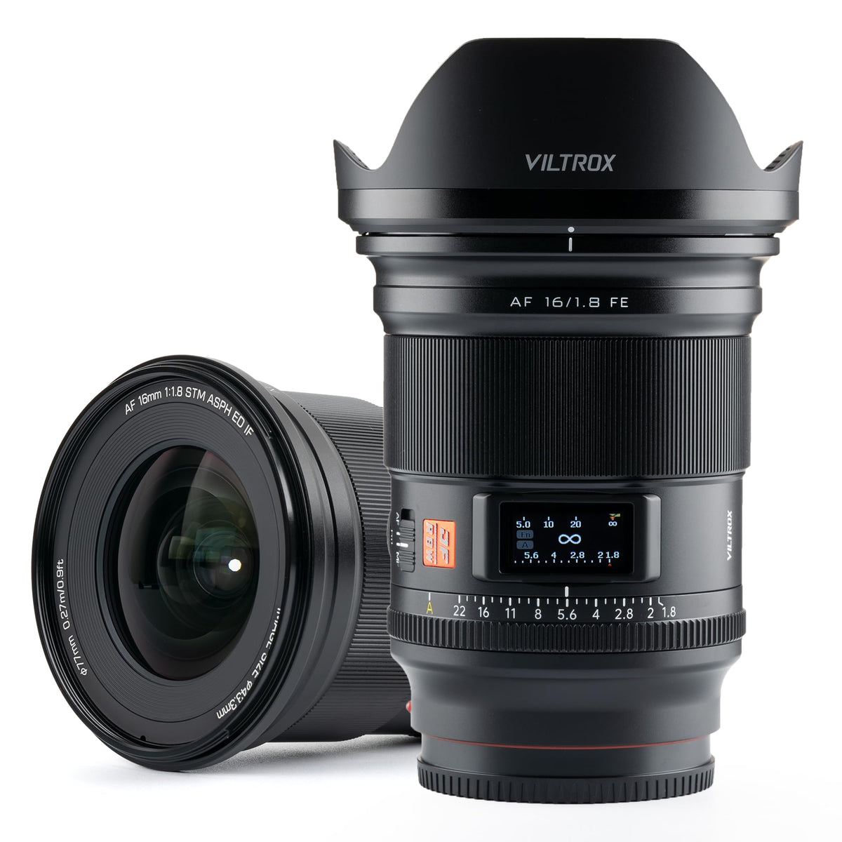 VILTROX 16mm F1.8 f/1.8 Pro Level FE Full Frame Wide Angle Autofocus Lens with LCD Screen Compatible with Sony E-Mount Mirrorless Cameras Alpha a7 a7II a7III a7R a7RII a7RIII a7RIV a7S a7SII a9 a7C