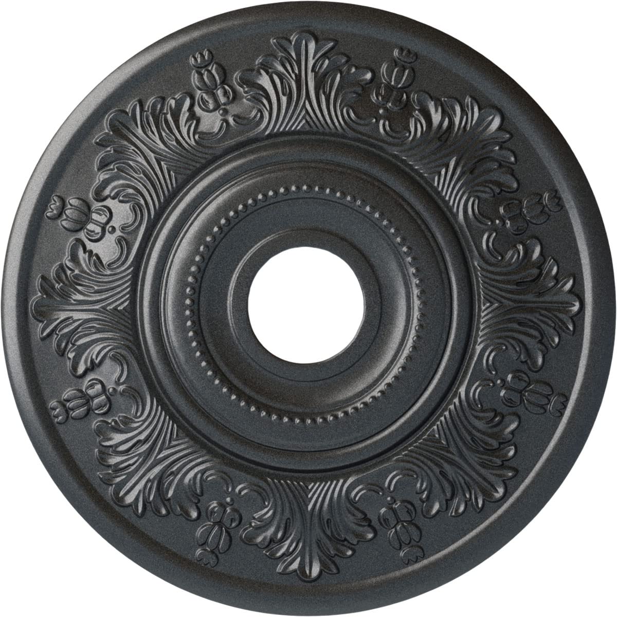 Ekena Millwork CM20VIPES Vienna Ceiling Medallion, 20 OD x 3 1/2 ID x 1 1/2 P, Pewter