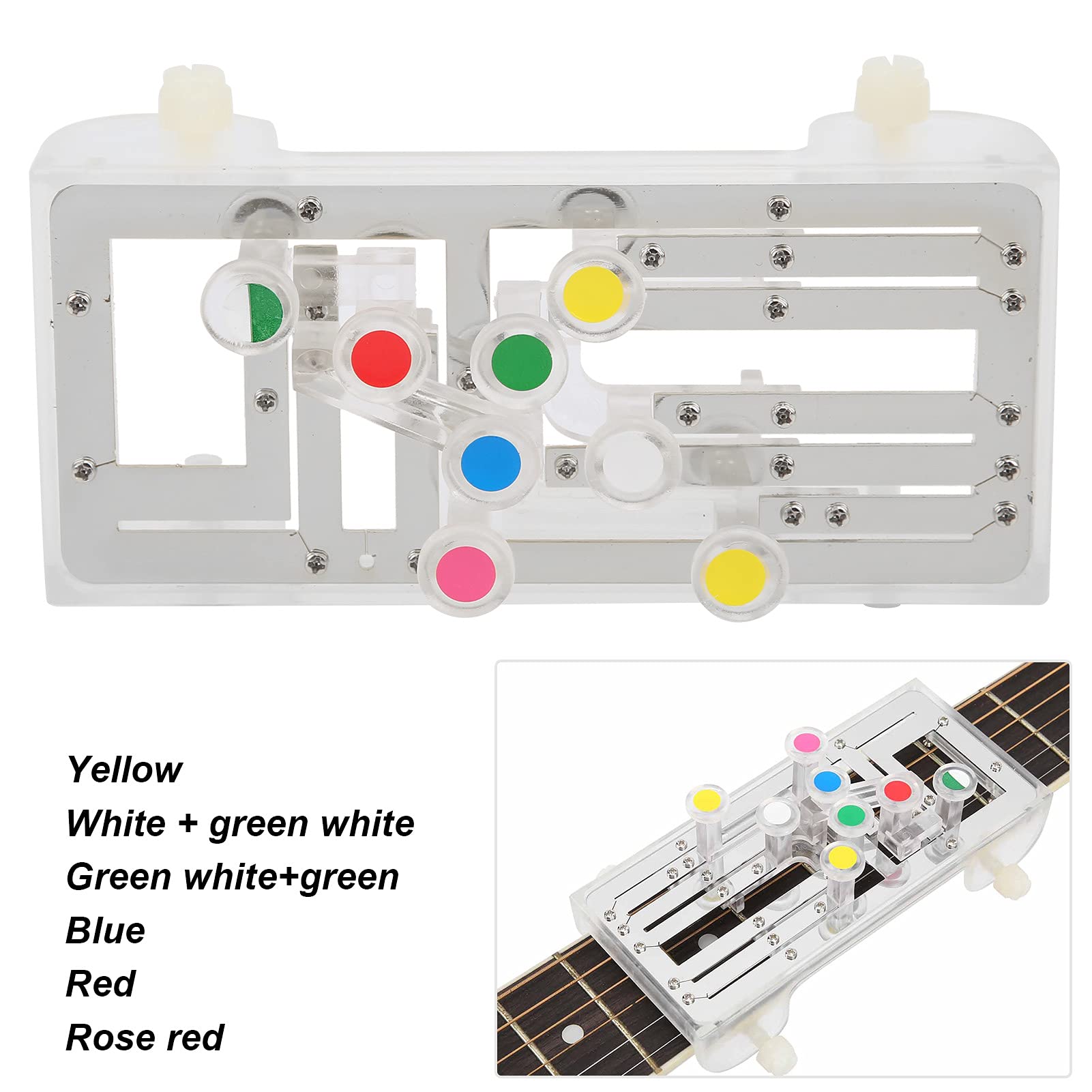 Guitar Trainer, Abs Metal Guitar Practice Tool Chord Guitarra Accessory Guitar Helper For Beginner For Musical Instrument Lover(