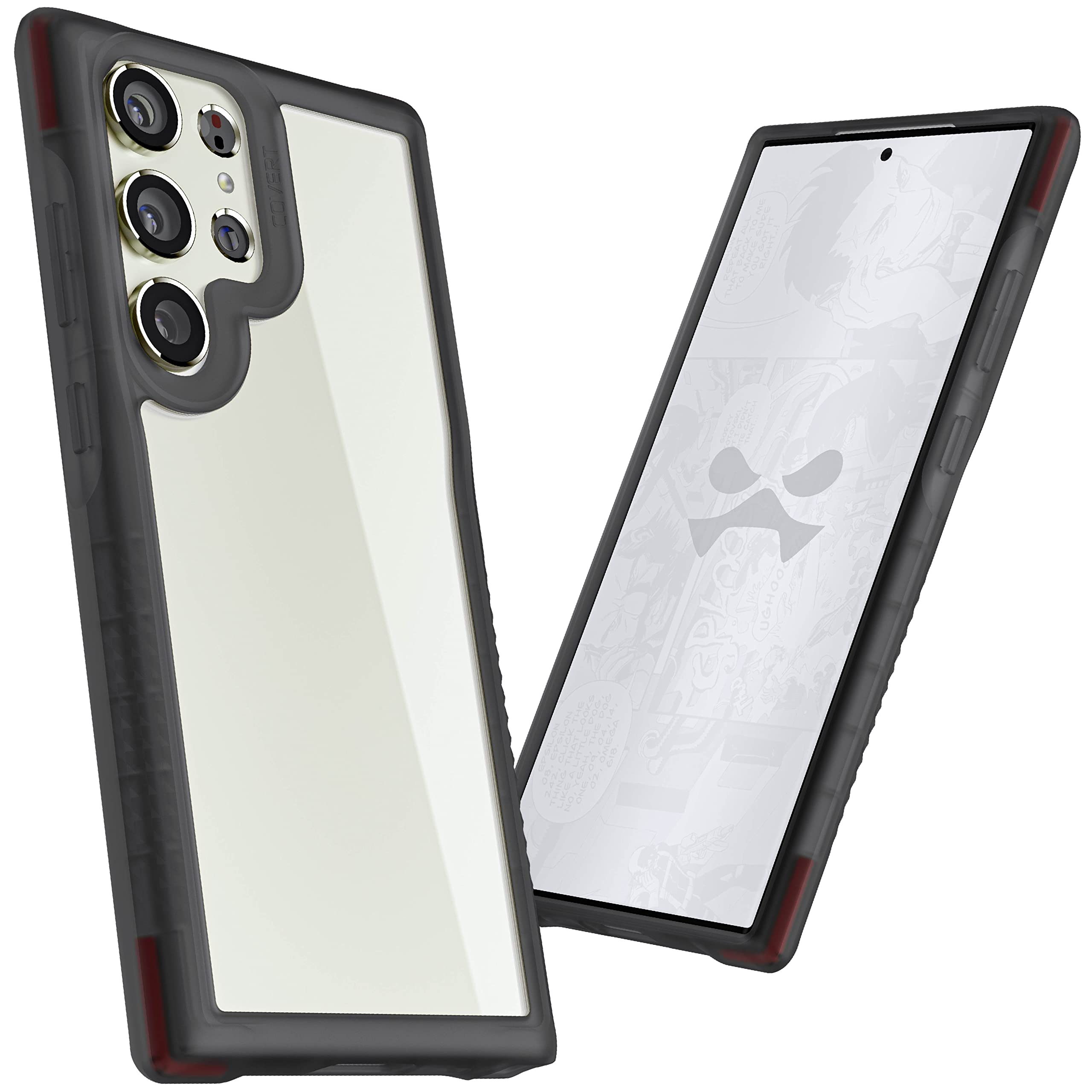 Ghostek Covert Shockproof Samsung Galaxy S23 Clear Case Premium Protective Phone Covers With Slim Lightweight Design, Wireless C