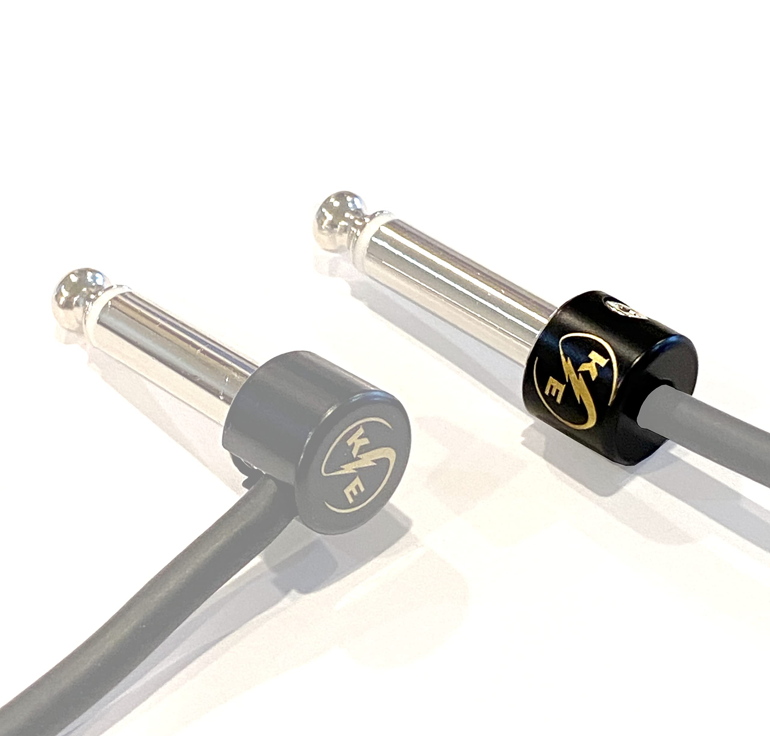 Kurrent Electric Pack Of Straight End Caps Solderless Guitar Patch Cable (10)