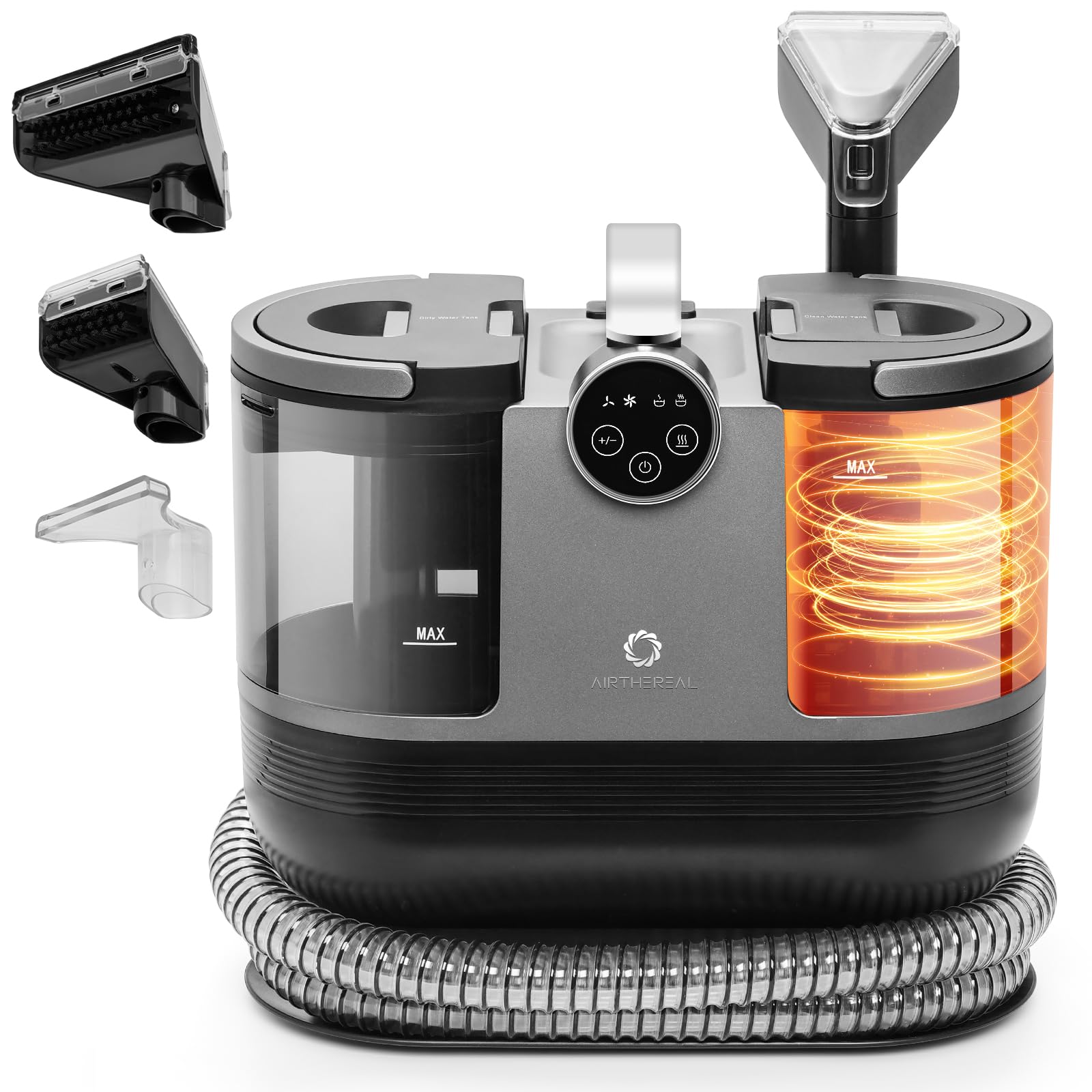 Airthereal S1 Carpet Cleaner Machine, Instant Heating Portable Upholstery Spot Cleaner, Shampooer Machine With Self Cleaning, 14