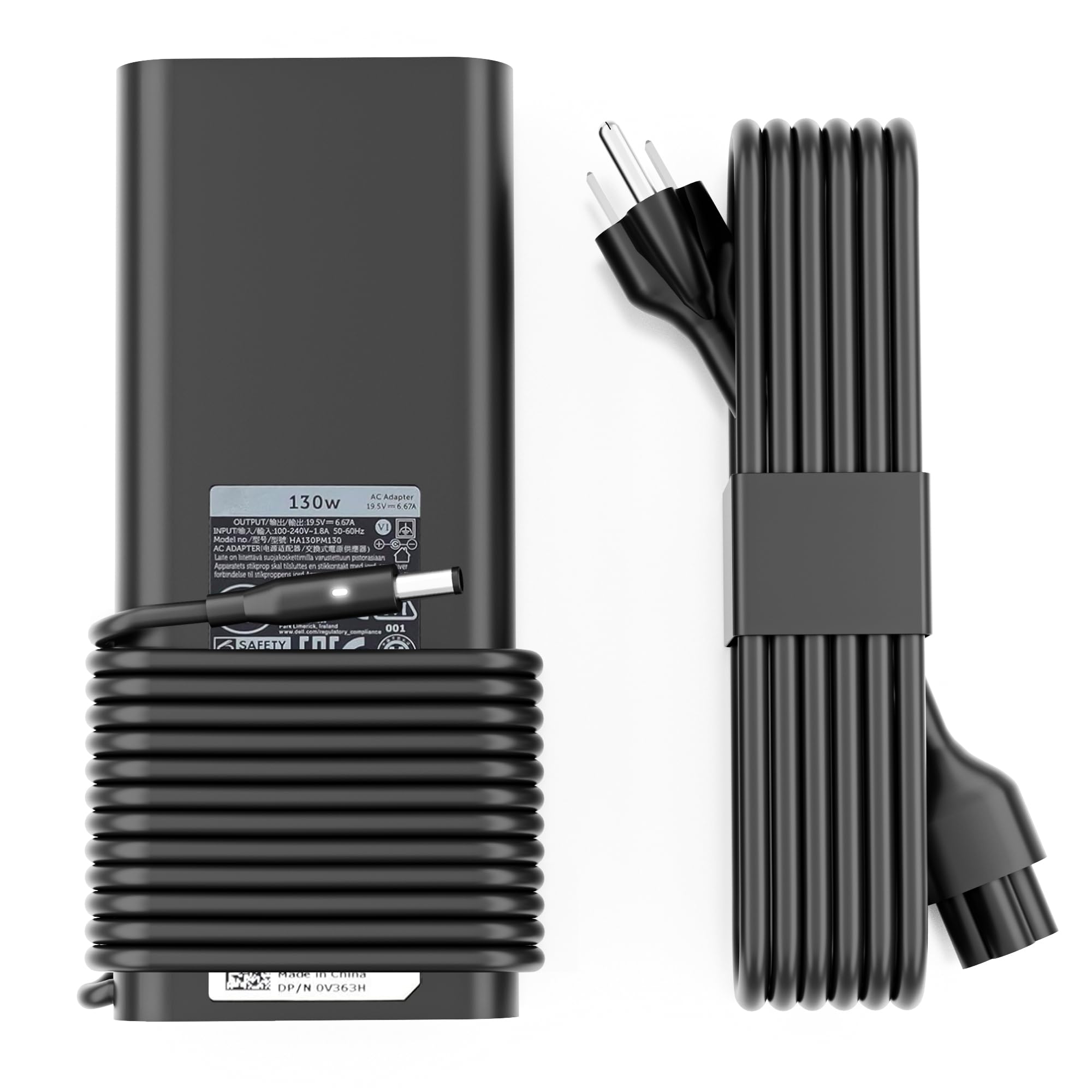 130W Ac Adapter Laptop Charger For Dell Xps 15 7590 9530 9550 9560 9570 7347 7348 7459 Precision M3800 M2800 5510 5520 5530 5540