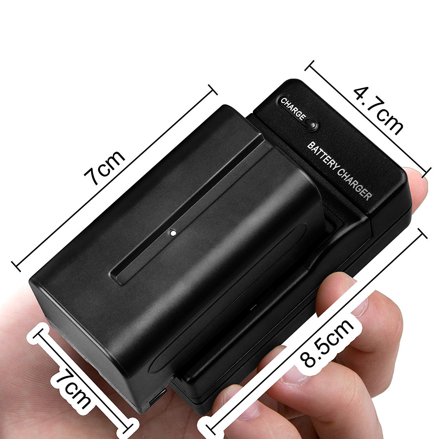 Gvm 2 Pack Np F750 Replacement Batteries And Chargers For Np F975, Np F960, Np F950, Np F930, Np F770, Np F750, Np F550, Dcr, Ds