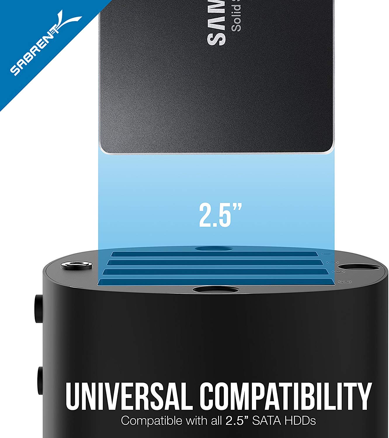 Sabrent Usb 3.0 4 Bay 2.5    Hard Drive/Ssd Docking Station With Fan (Ds 4Ssd)