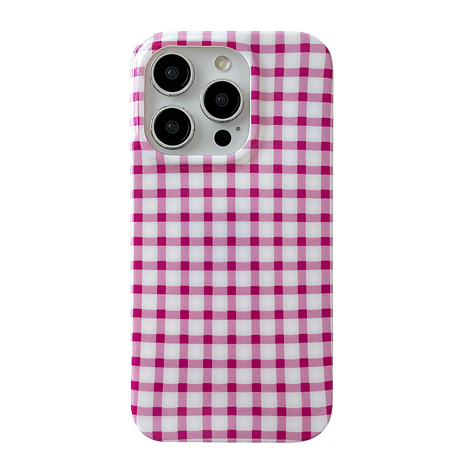 ZTOFERA for iPhone 16 Pro Max Case with Trendy Grids Plaid Checkerboard Pattern,Fashion Simple Checkered Print for Women Men,Sof
