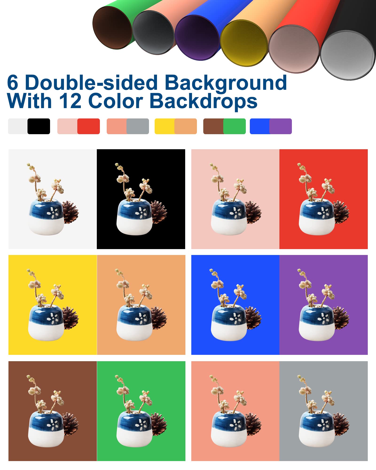 16''  16'' Professional Photo Studio Light Box,Puluz Portable Foldable Light Box Photography,Tri Color Dimmable Photo Box Kit Wi