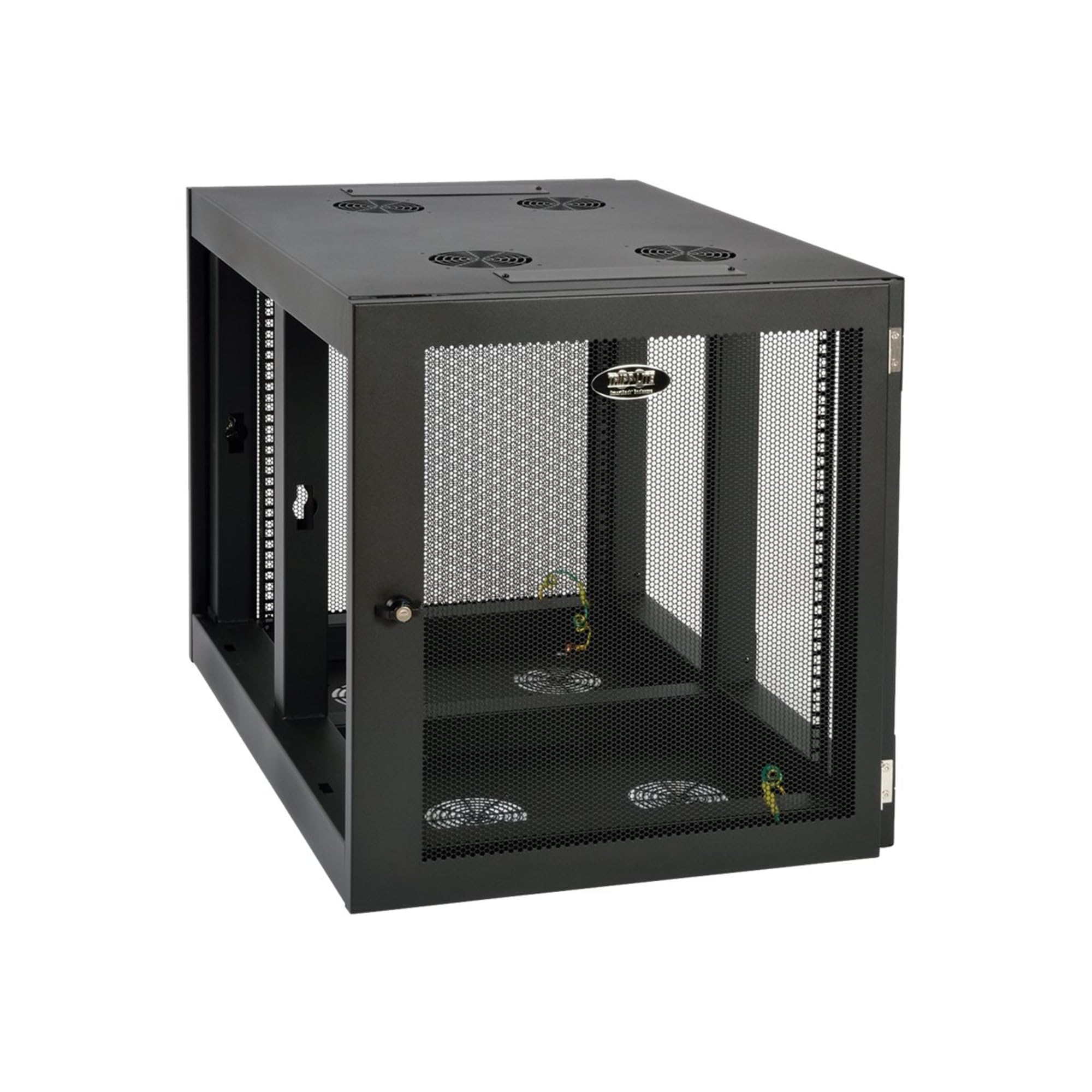 TRIPP LITE 12U Heavy Duty Wall Mount Rack Enclosure Cabinet Side Mount Wall Mount Components SRW12UHD Black
