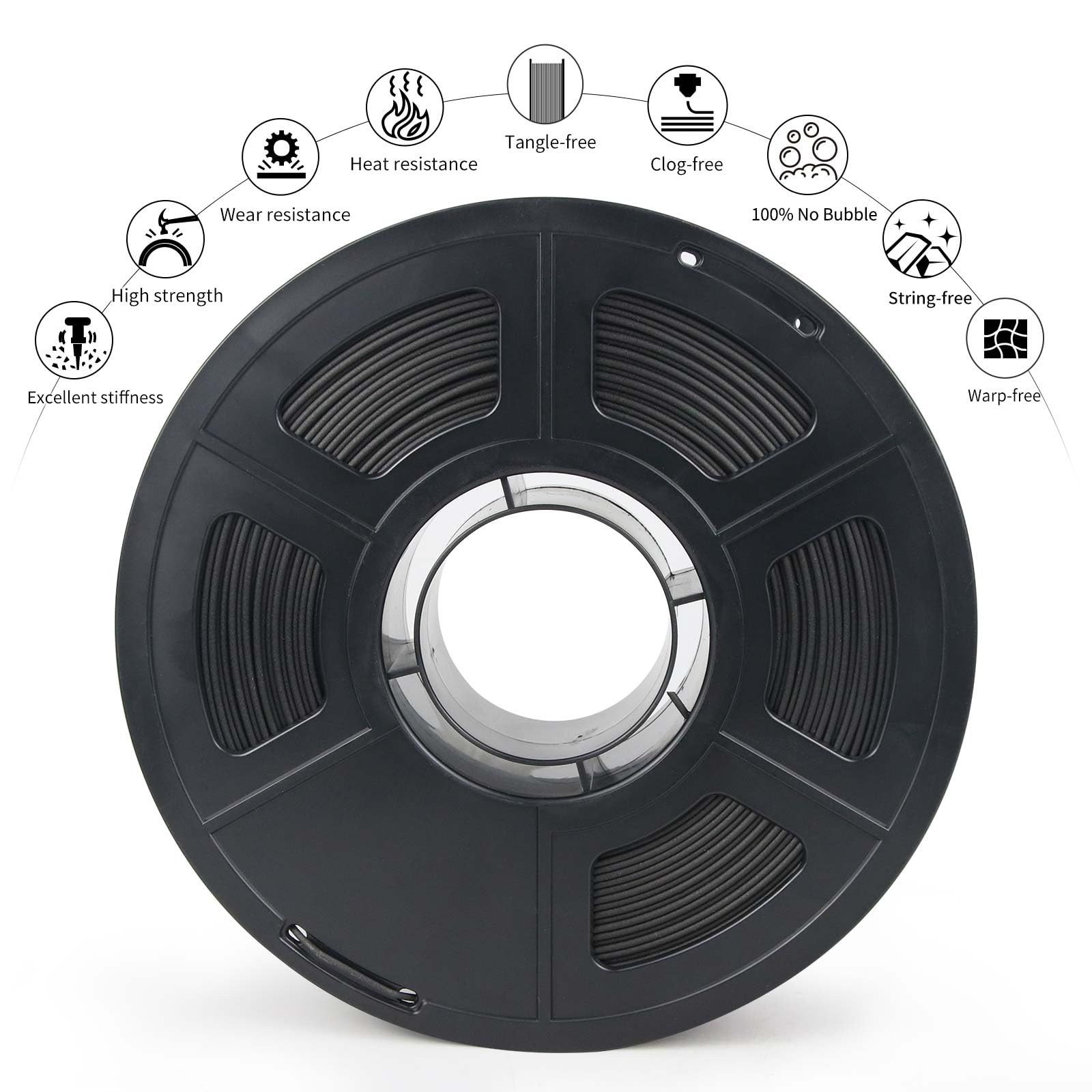 Iemai Carbon Fiber Pla Filament 1.75Mm, Lightweight & High Strength Pla Cf 3D Printer Filament, Excellent Layer Adhesion Matte B