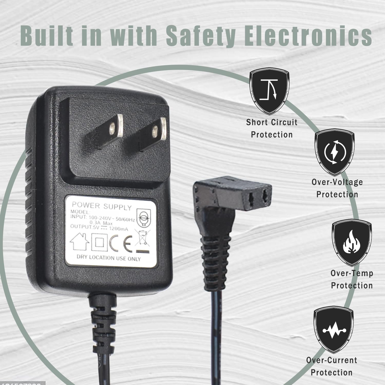 BOEEA Charger for Wahl Trimmer 9864SS, 9818A, 5701, 9896 - Black Lithium Ion Beard Trimmer Replacement Power Adapter