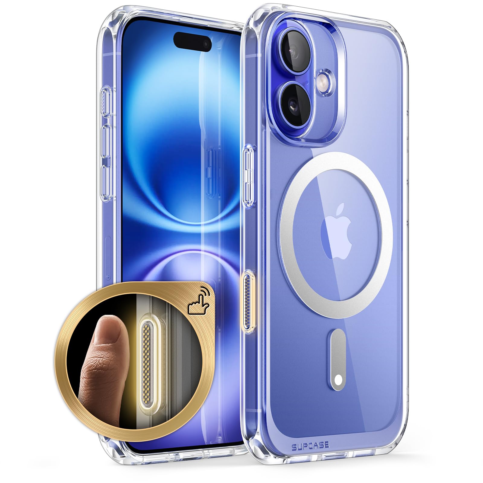 Supcase For Iphone 16 Plus Case With Camera Control Capture Button (Unicorn Beetle Mag), [Compatible With Magsafe] [Military Gra