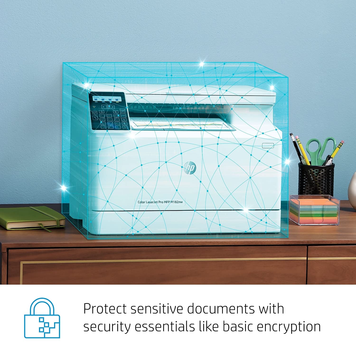 Hp Color Laserjet Pro M182Nw Wireless All-In-One Laser Printer, Remote Mobile Print, Scan & Copy, Works With Alexa (7Kw55A), Whi