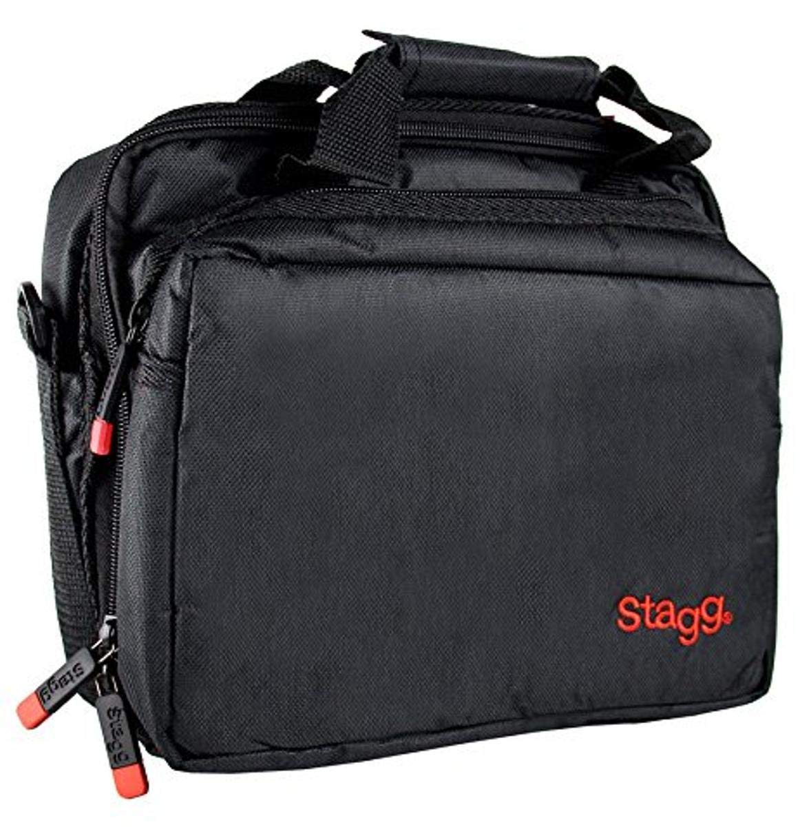 Stagg Mib 100 Microphone Bag With Thick Velvet Lining & Two Compartments   Black