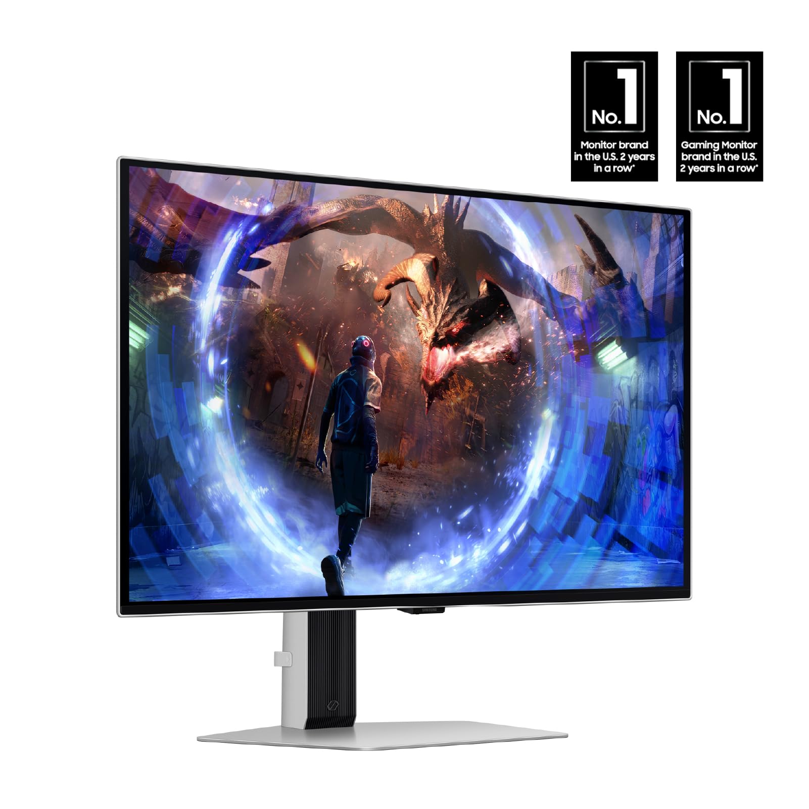 Samsung 27 Inch Odyssey G6 (G60Sd) Series Oled Gaming Monitor With Qhd 360Hz 0.03Ms, Anti Glare, Sleek Metal Design, Ls27Dg602Sn