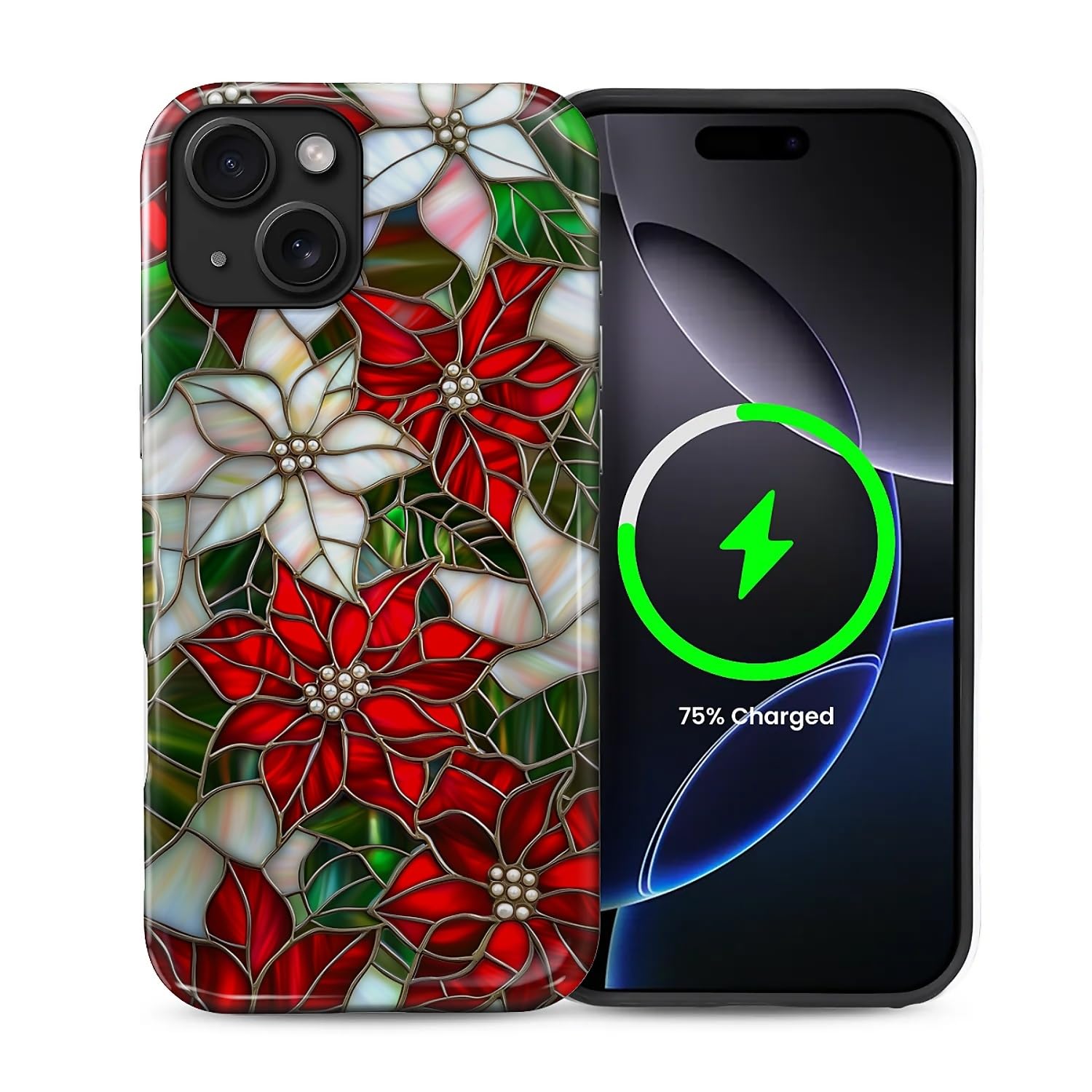 casesok for iPhone 14 Plus Case,Compatible with MagSafe,Dual-Layer Hard Shell + Silicone Cover,Full Body Protection Shockproof C