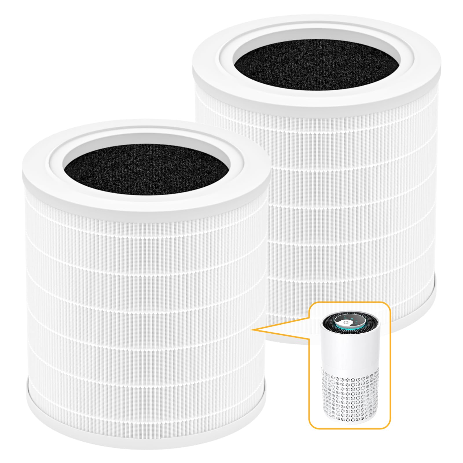 A2001 Replacement Filter Compatible With A2001 Air Purifier, H13 True Hepa 3 In 1 High Efficiency Filtration For Pet Hair, Dust,