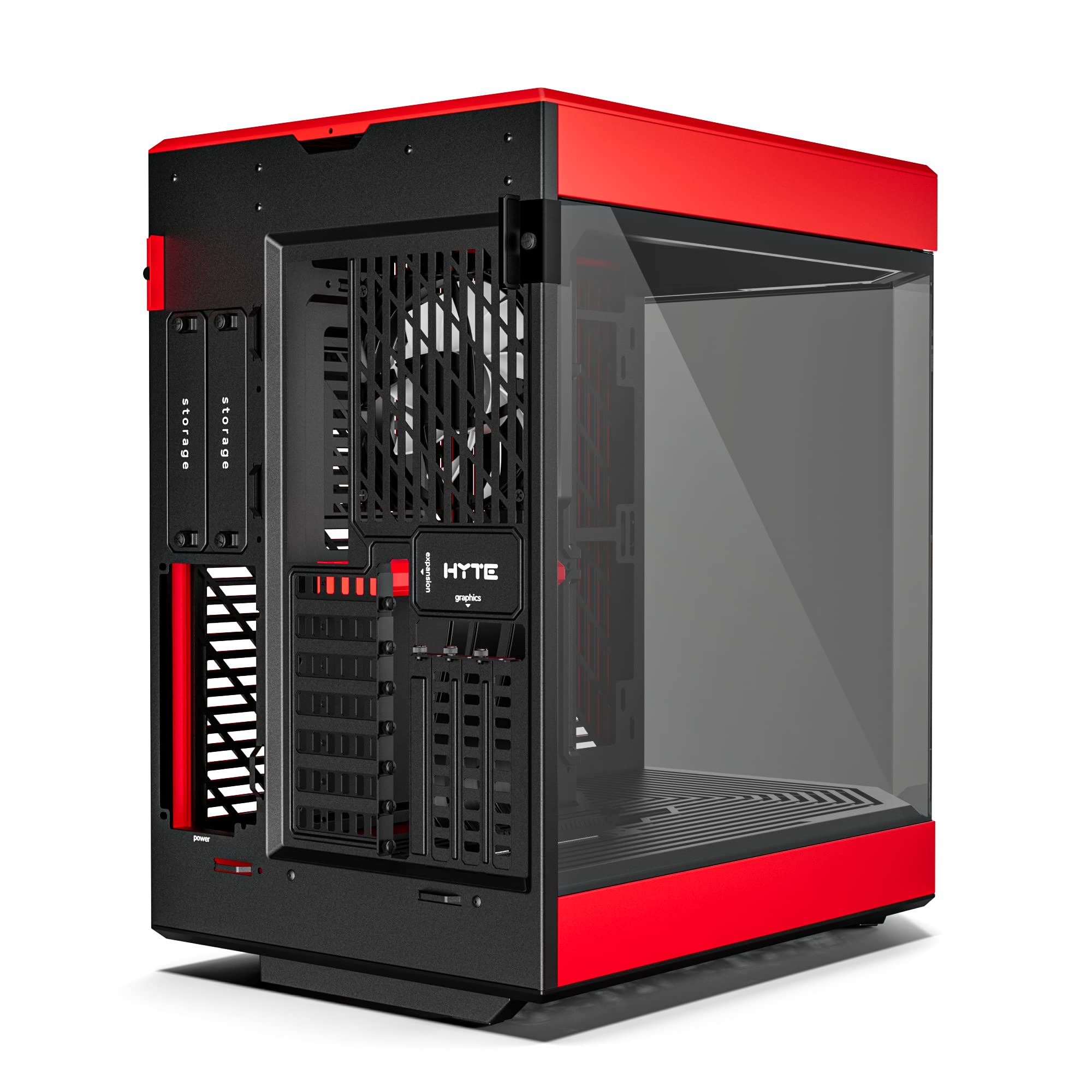 Hyte Y60 Modern Aesthetic Dual Chamber Panoramic Tempered Glass Mid Tower Atx Computer Gaming Case With Pcie 4.0 Riser Cable Inc