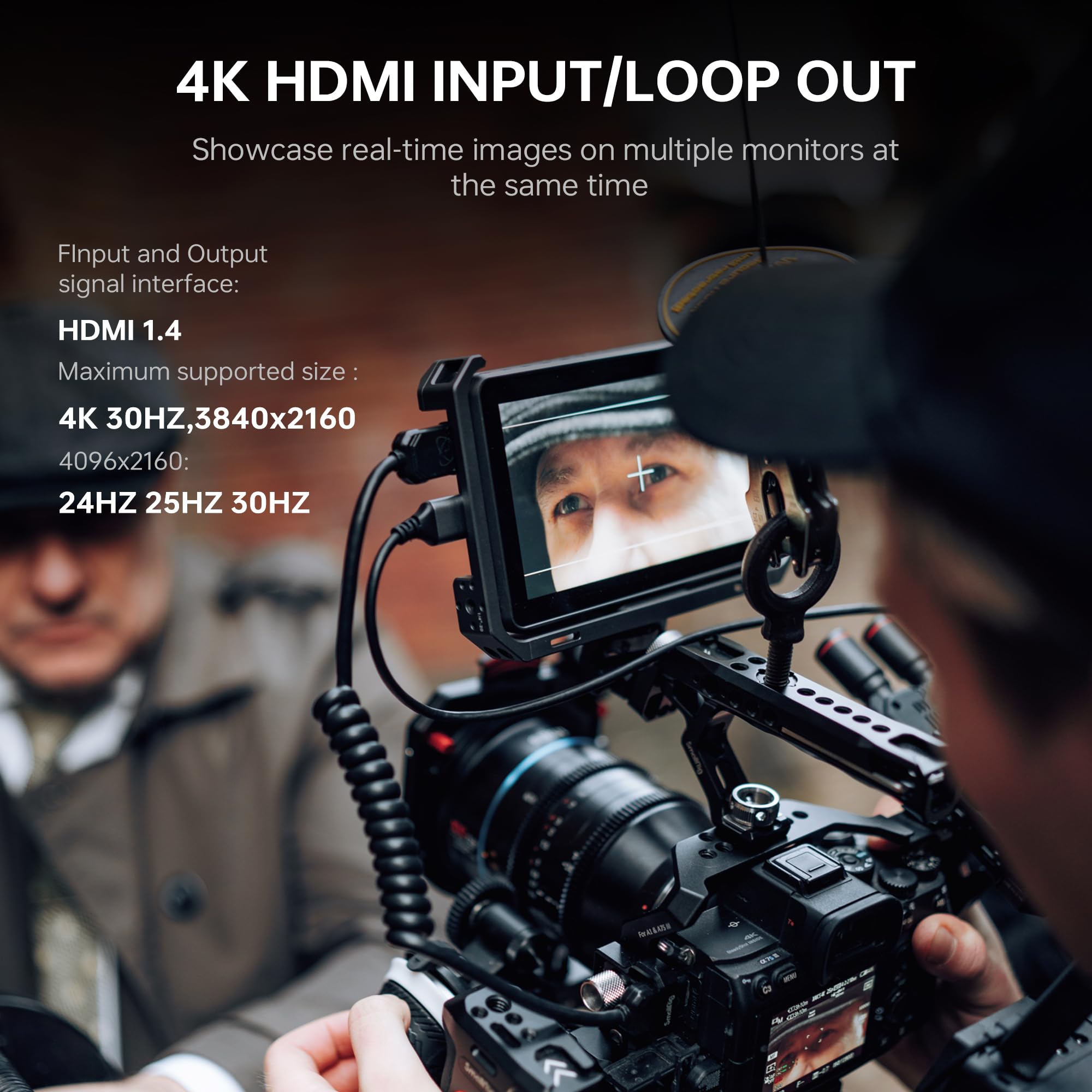 Viltrox Dc-X2 Camera Field Monitor 2000 Nits High Brightness Touchscreen 6 Inch Dslr Monitor With 1920X1080 Ips 4K Hdmi Loop In/