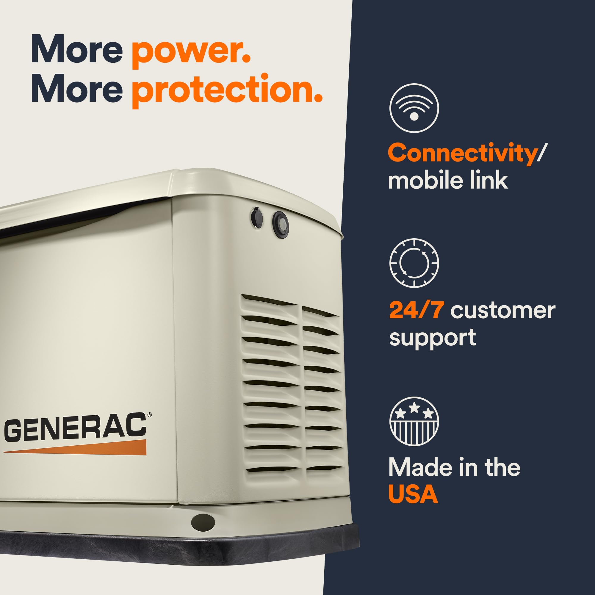 Generac 7224 14Kw Air Cooled Guardian Series Home Standby Generator With 100 Amp Transfer Switch   Comprehensive Protection   Sm