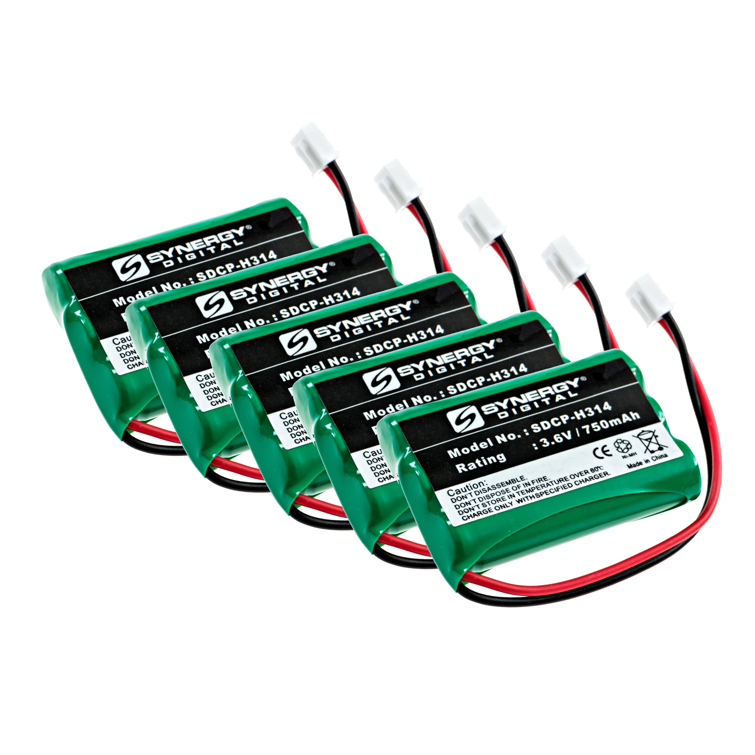 Synergy Digital Cordless Phone Batteries   Compatible With Cetis Batt 9600 Cordless Phone Battery (Set Of 5)